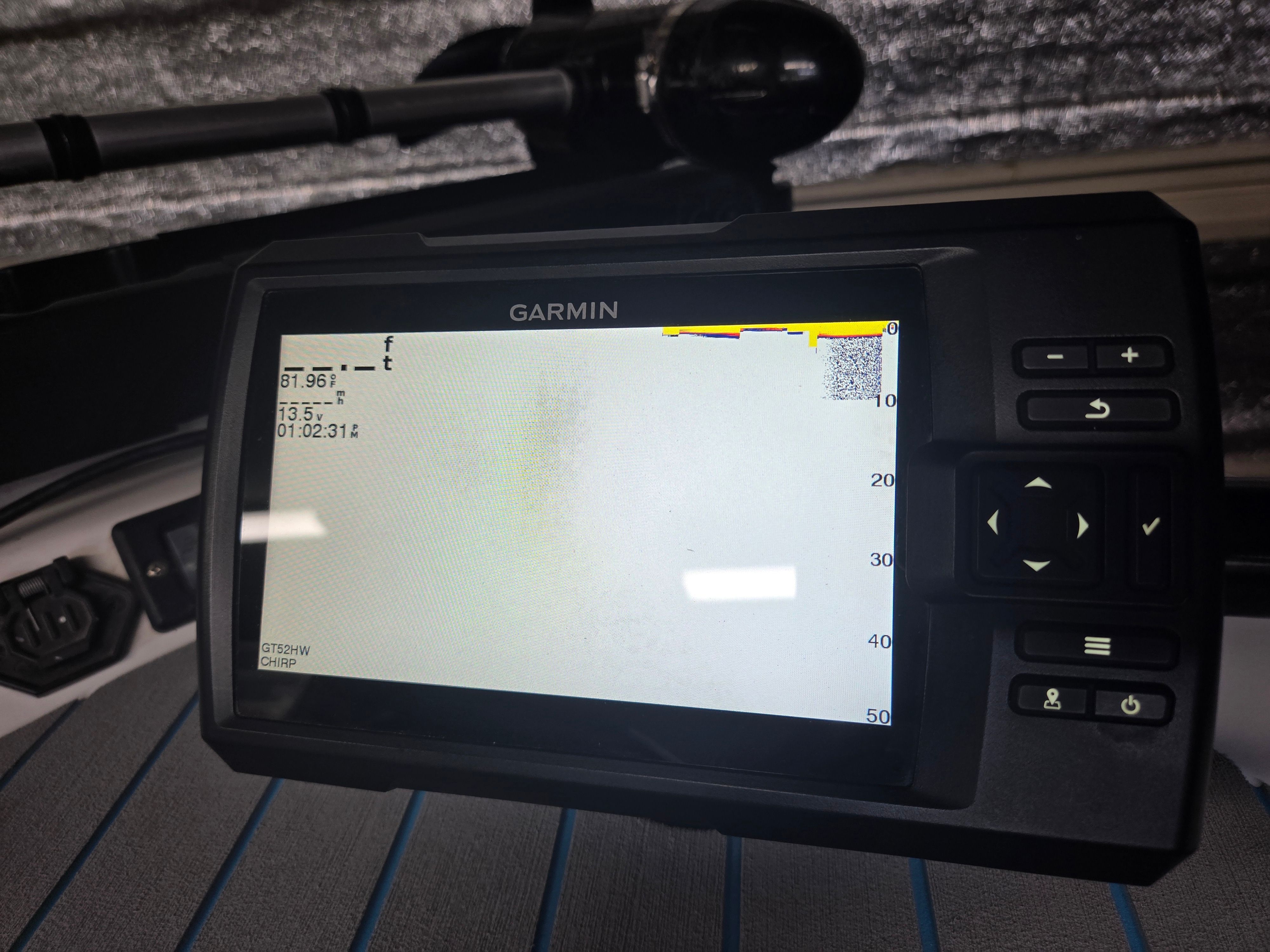 Garmin fishfinder on a ProCraft 170 Combo boat.