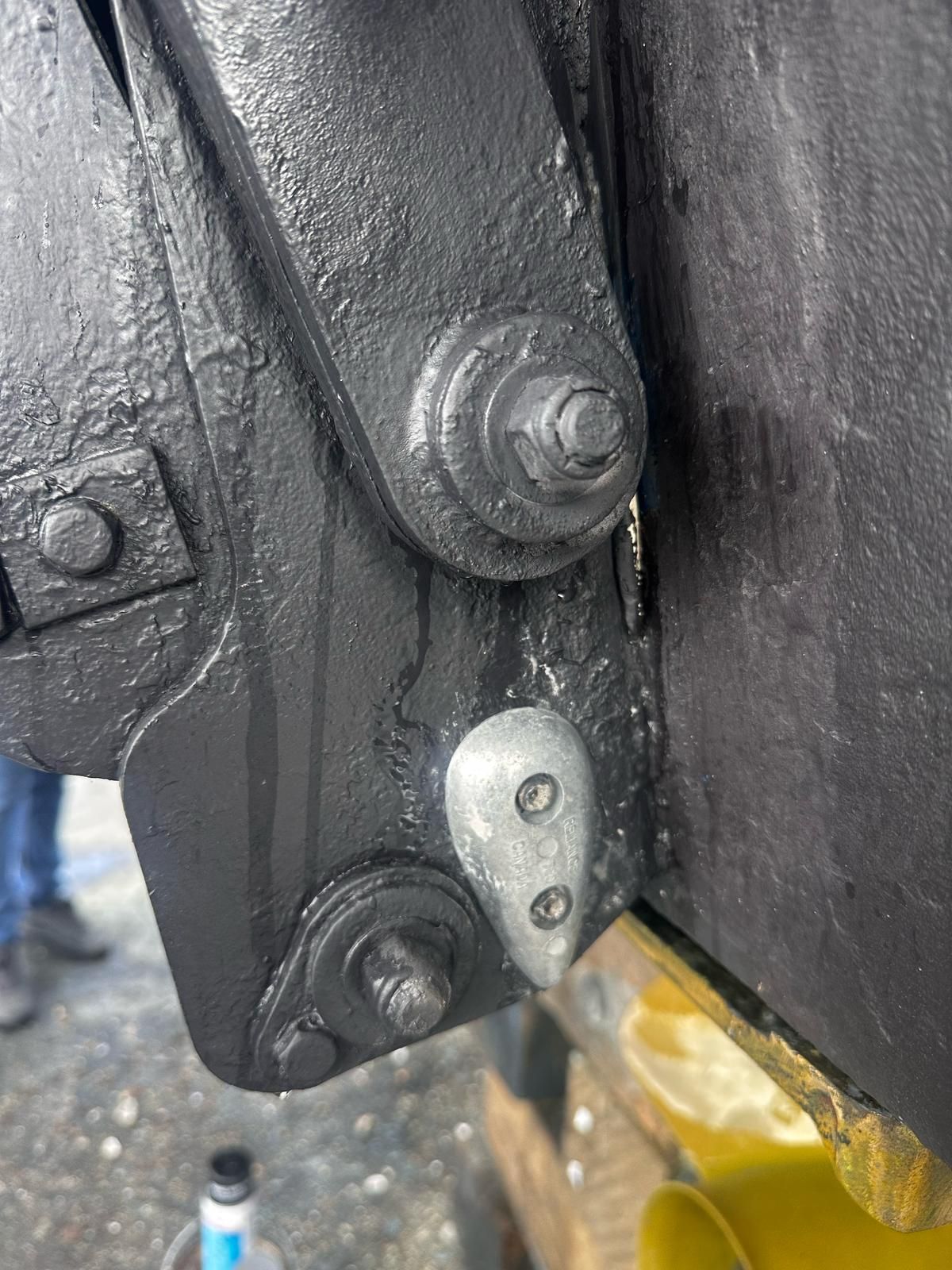 Close-up of a Sea Ray 450 boat detail, year 2010.