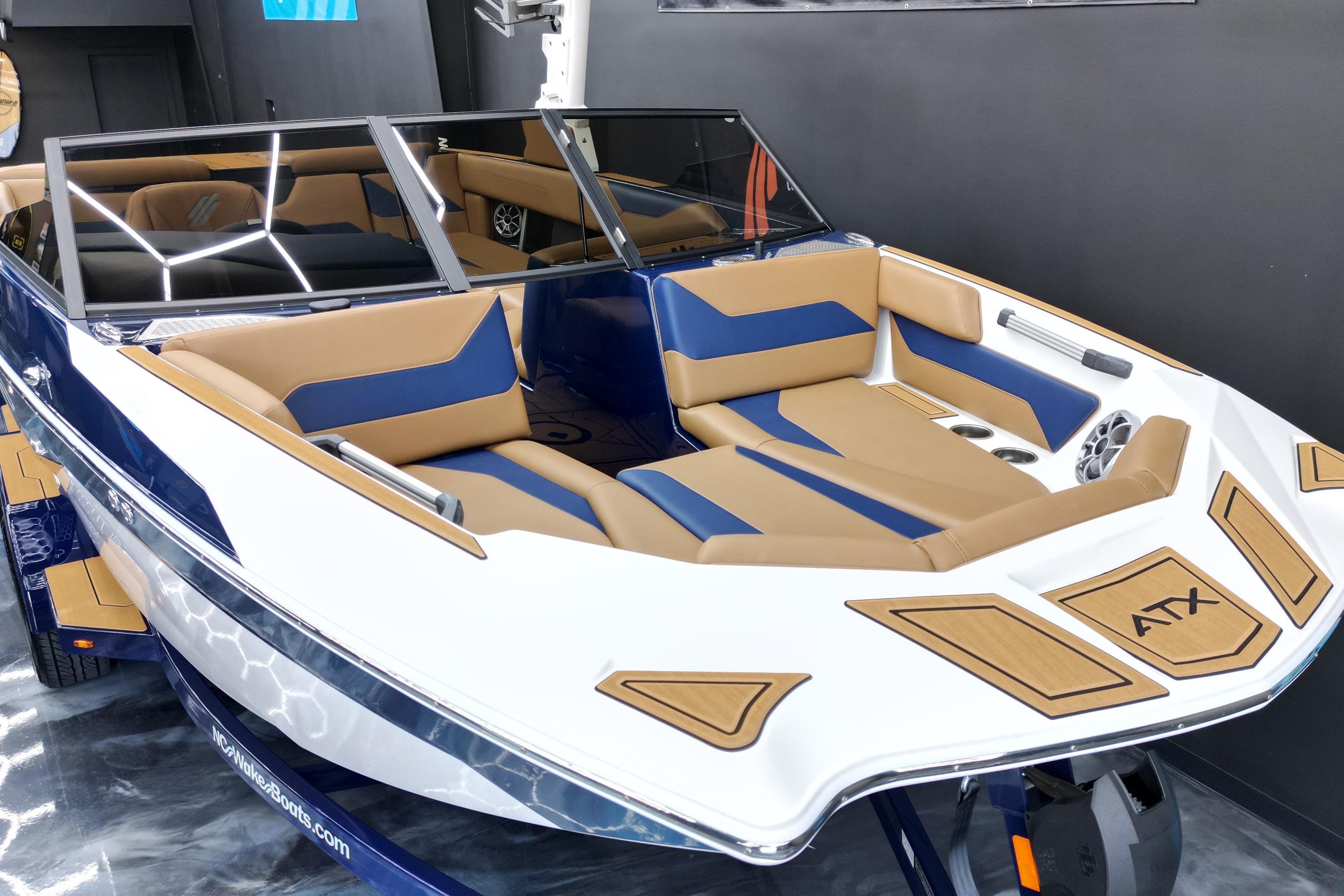 2024 ATX Surf Boats 22 Type-S with sleek design and luxurious seating.