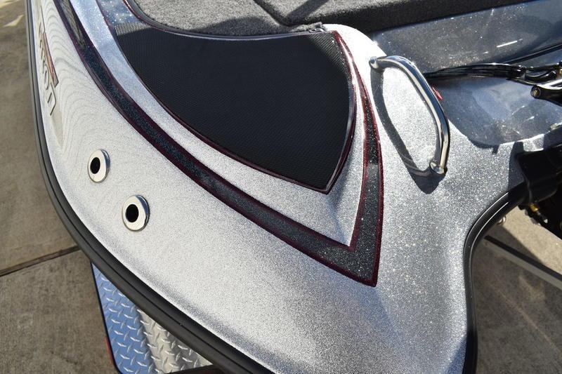 2026 Triton 179 TrX boat with metallic finish and sleek design details.