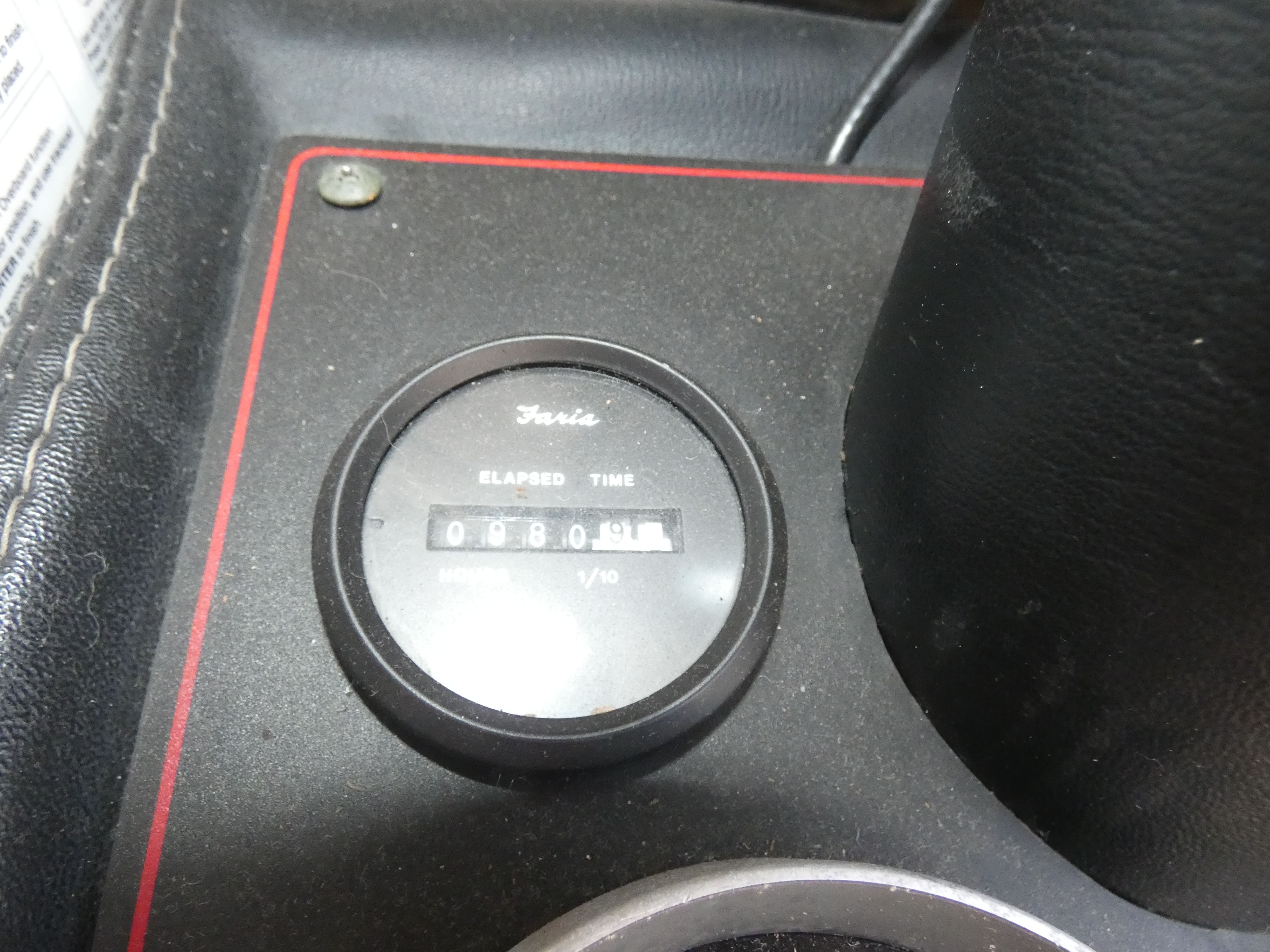 Faria hour meter on 1984 Bayliner 3870 Motoryacht.