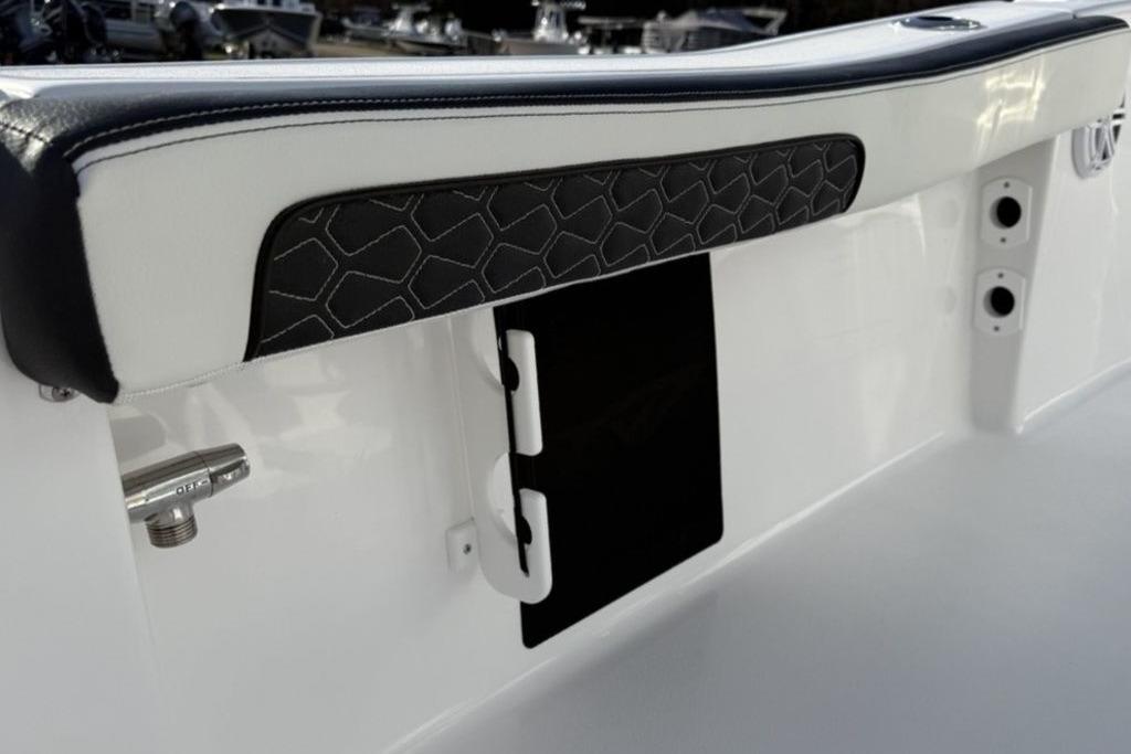 2026 Tidewater 198 CC Adventure boat interior detail with sleek design and modern features.