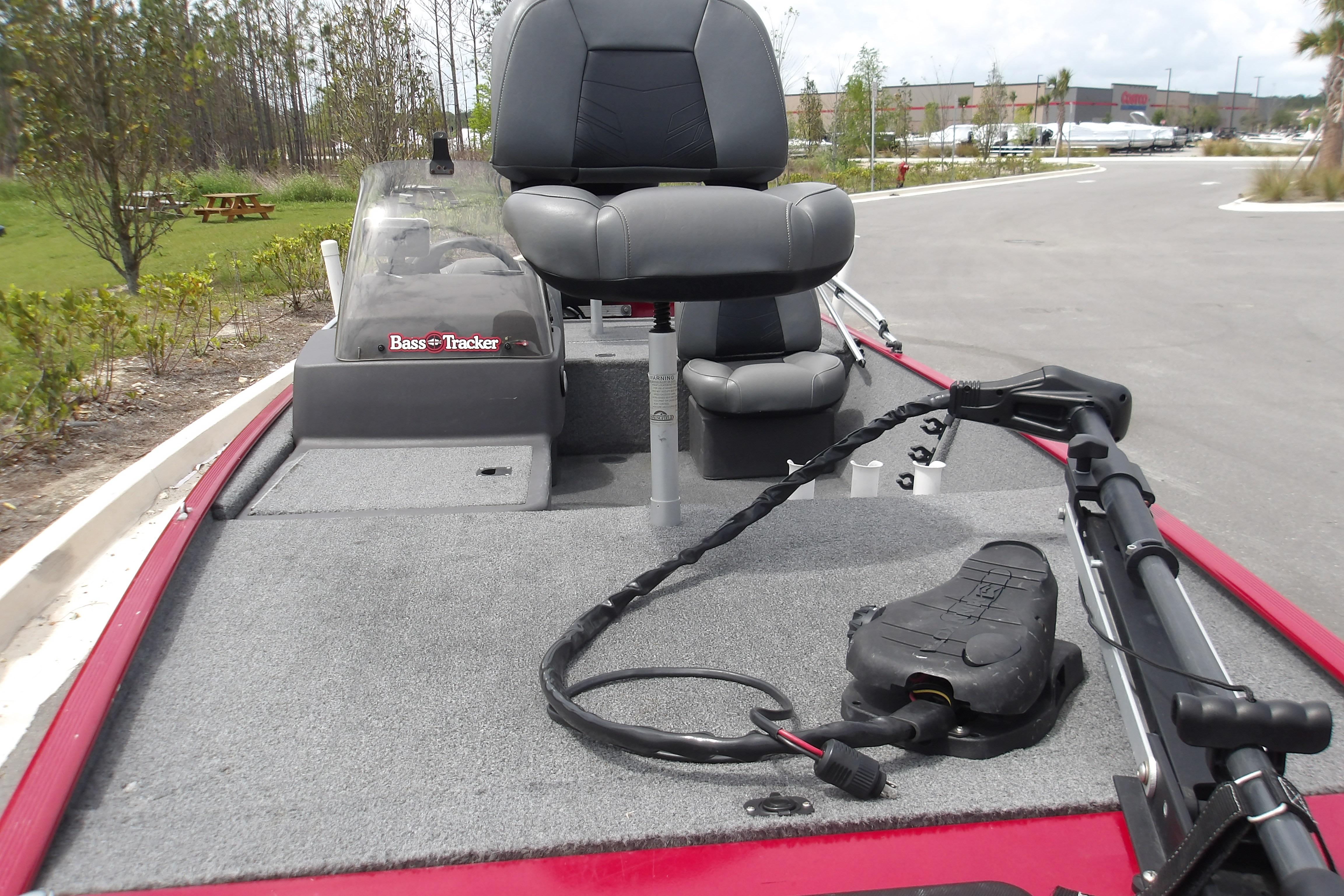 2024 Tracker Bass Tracker Classic XL boat with seating and trolling motor.