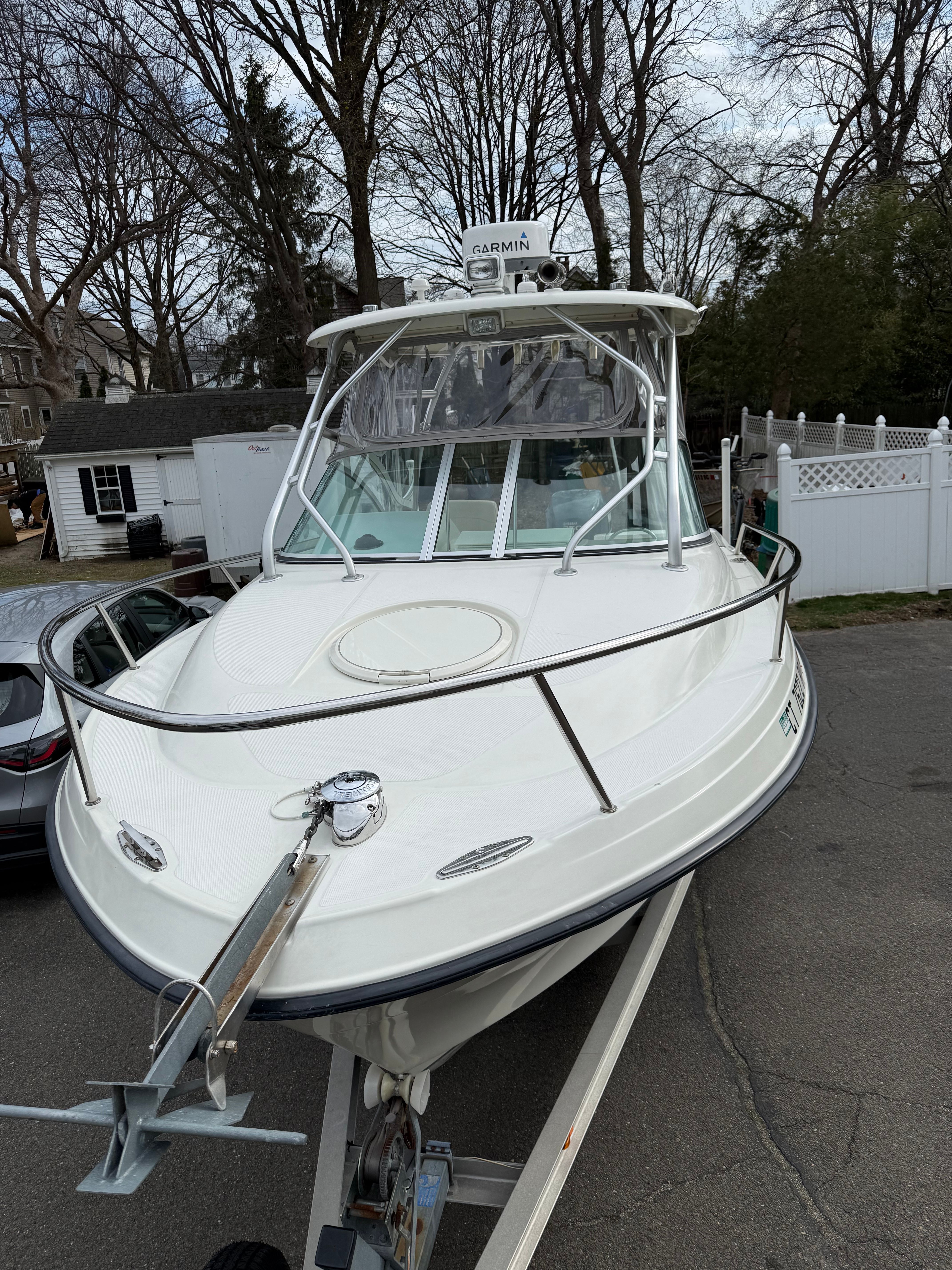 2008 Hydra-Sports Vector 2200 VX on trailer, ready for adventure.