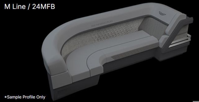2025 Bennington M Quad Bench 24 MFB Tritoon - 25