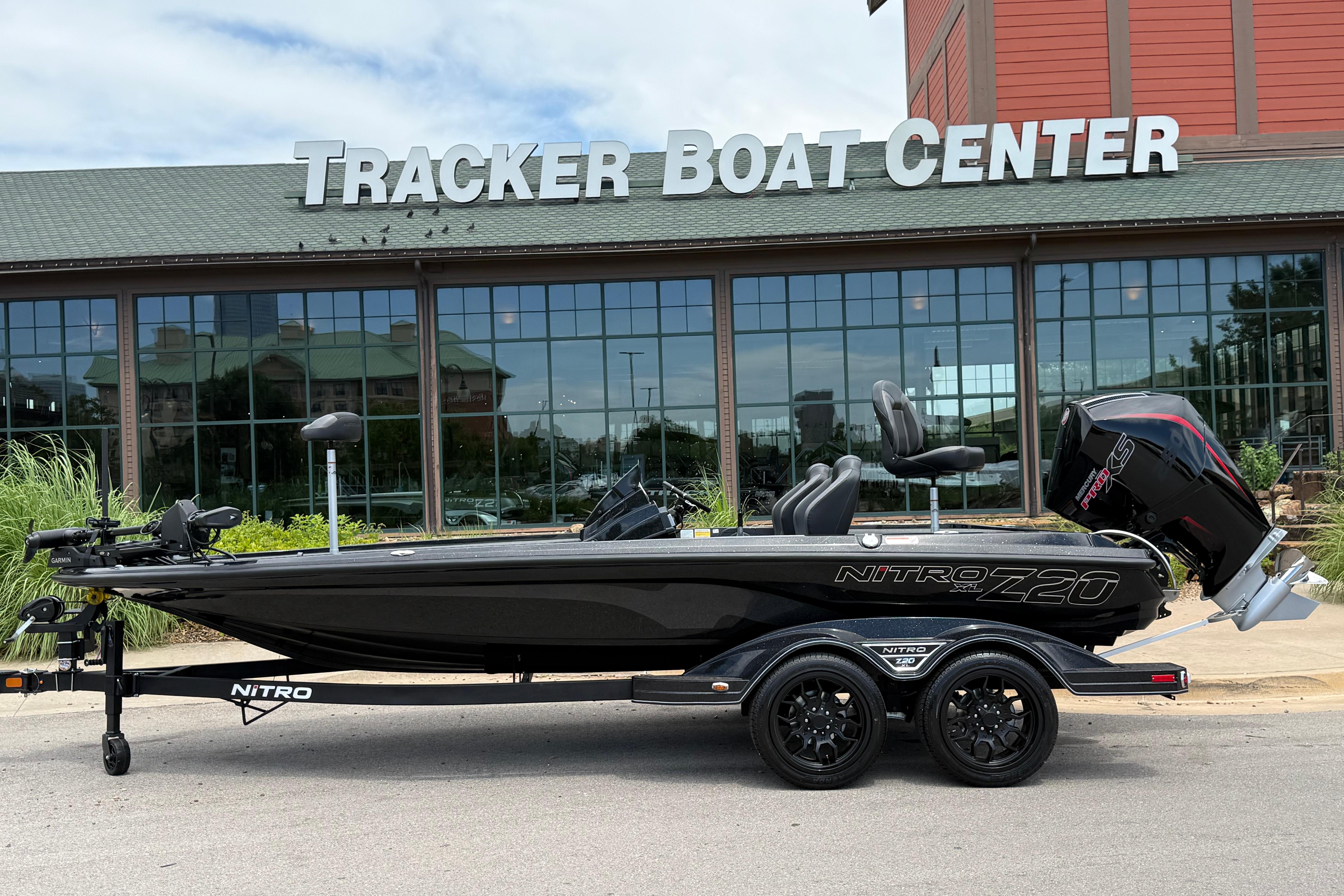 2026 Nitro Z20 XL Pro boat at Tracker Boat Center, sleek design and modern features.