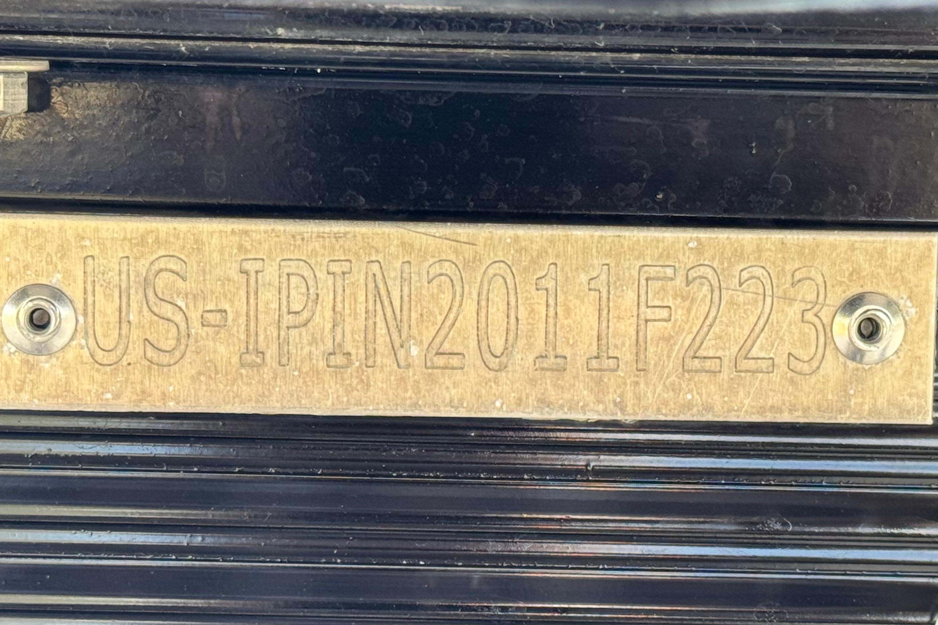 2023 Lexington 623 ST Xtreme vehicle identification plate with serial number.
