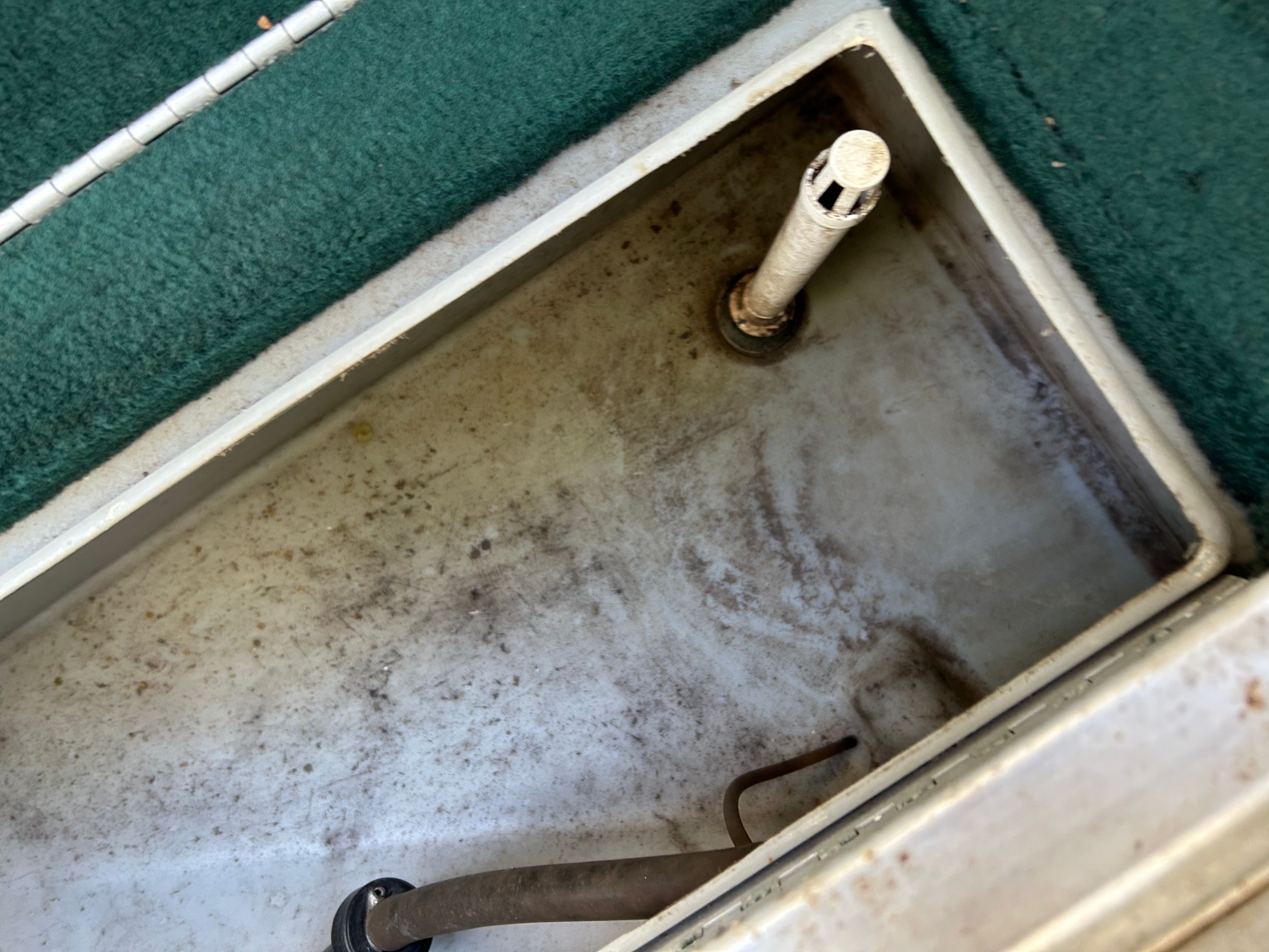 Interior of a 1997 Crestliner 2050 Sportfish boat.