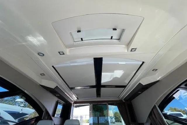Interior view of 2016 Sea Ray Sundancer 510 yacht with sleek ceiling design.