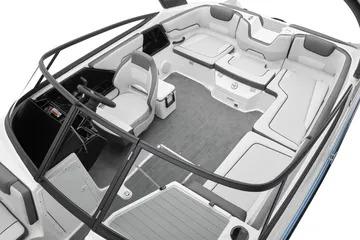 2026 Yamaha Boats AR190 interior with sleek seating and modern design.