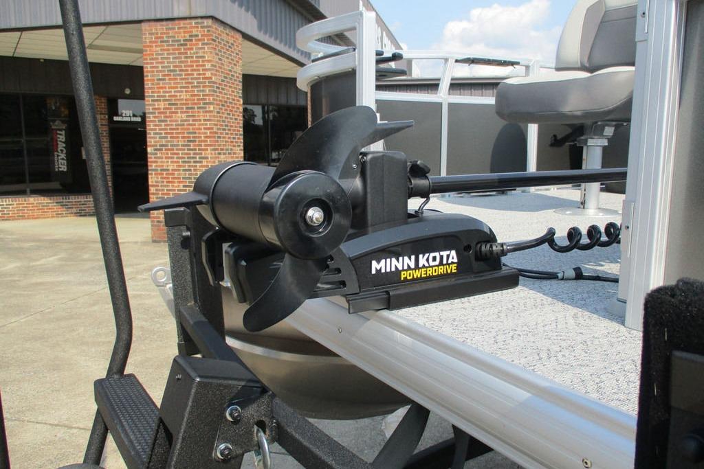 2026 Sun Tracker Bass Buggy 16 XL Select with Minn Kota PowerDrive motor.