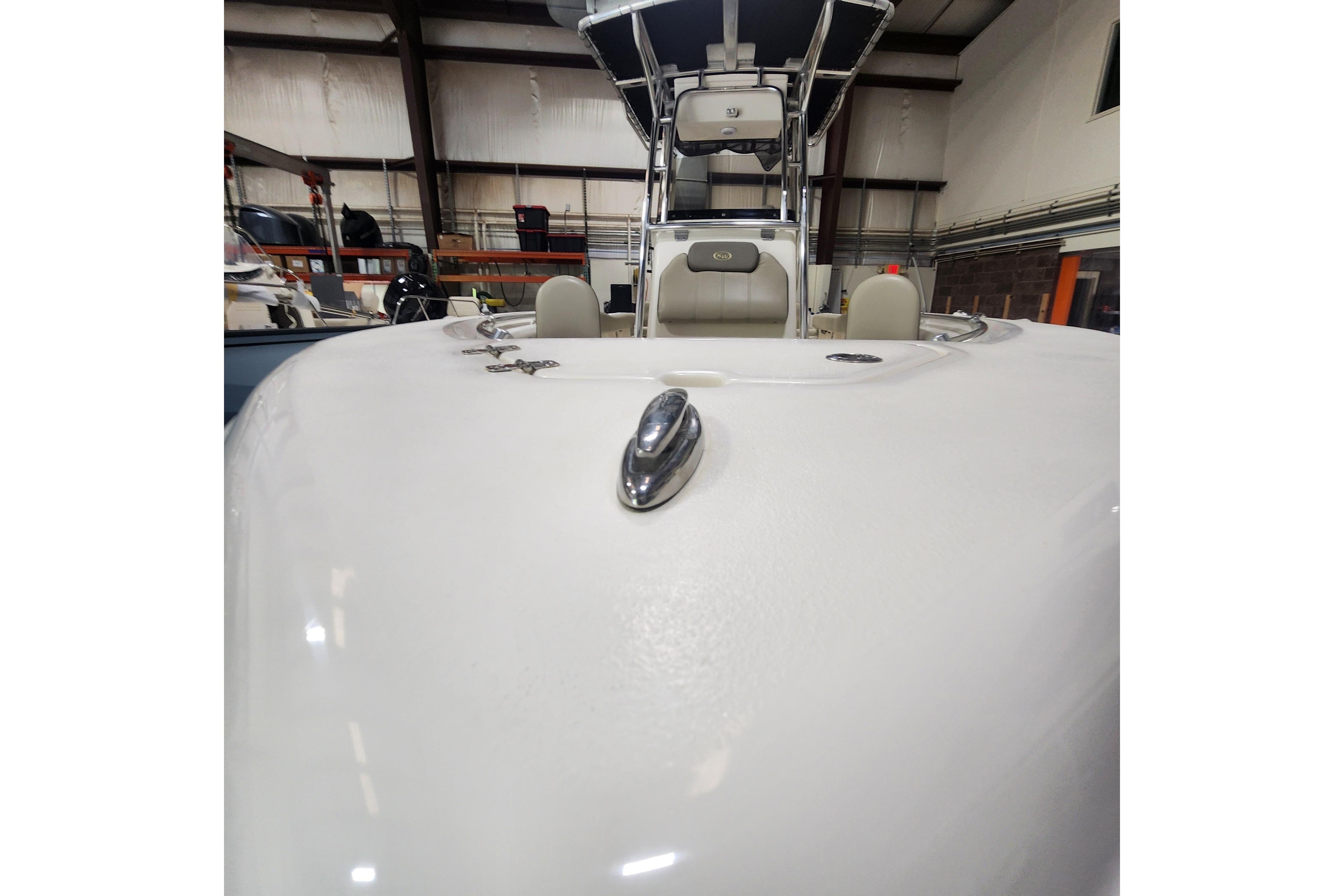 2023 Key West 219 FS boat interior, showcasing sleek design and modern features.