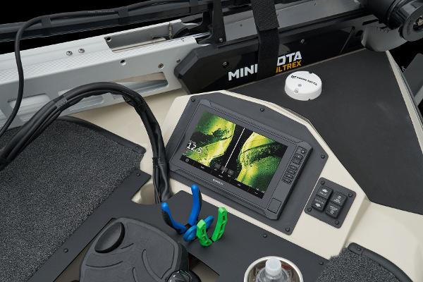 Manufacturer Provided Image: 2026 Ranger Z185 boat dashboard with advanced navigation display and controls.