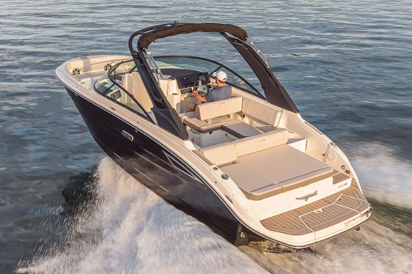 Manufacturer Provided Image: 2025 Sea Ray SDX 250 boat cruising on open water.
