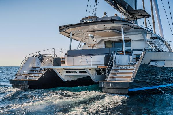 Luxury Privilege Signature 650 yacht sailing on open sea, 2025 model.