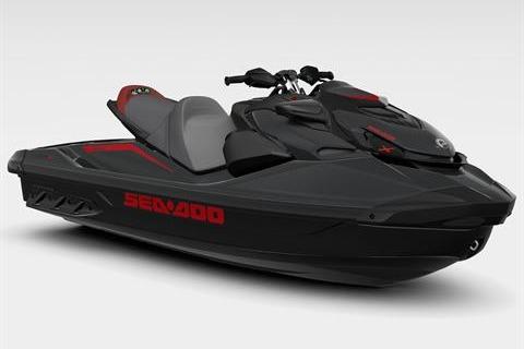 2026 Sea-Doo GTR-X 300 jet ski in sleek black and red design.