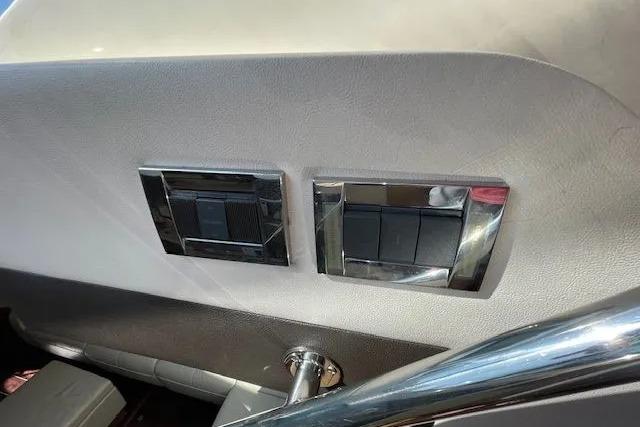 Control panel on 2016 Sea Ray Sundancer 510 yacht interior.