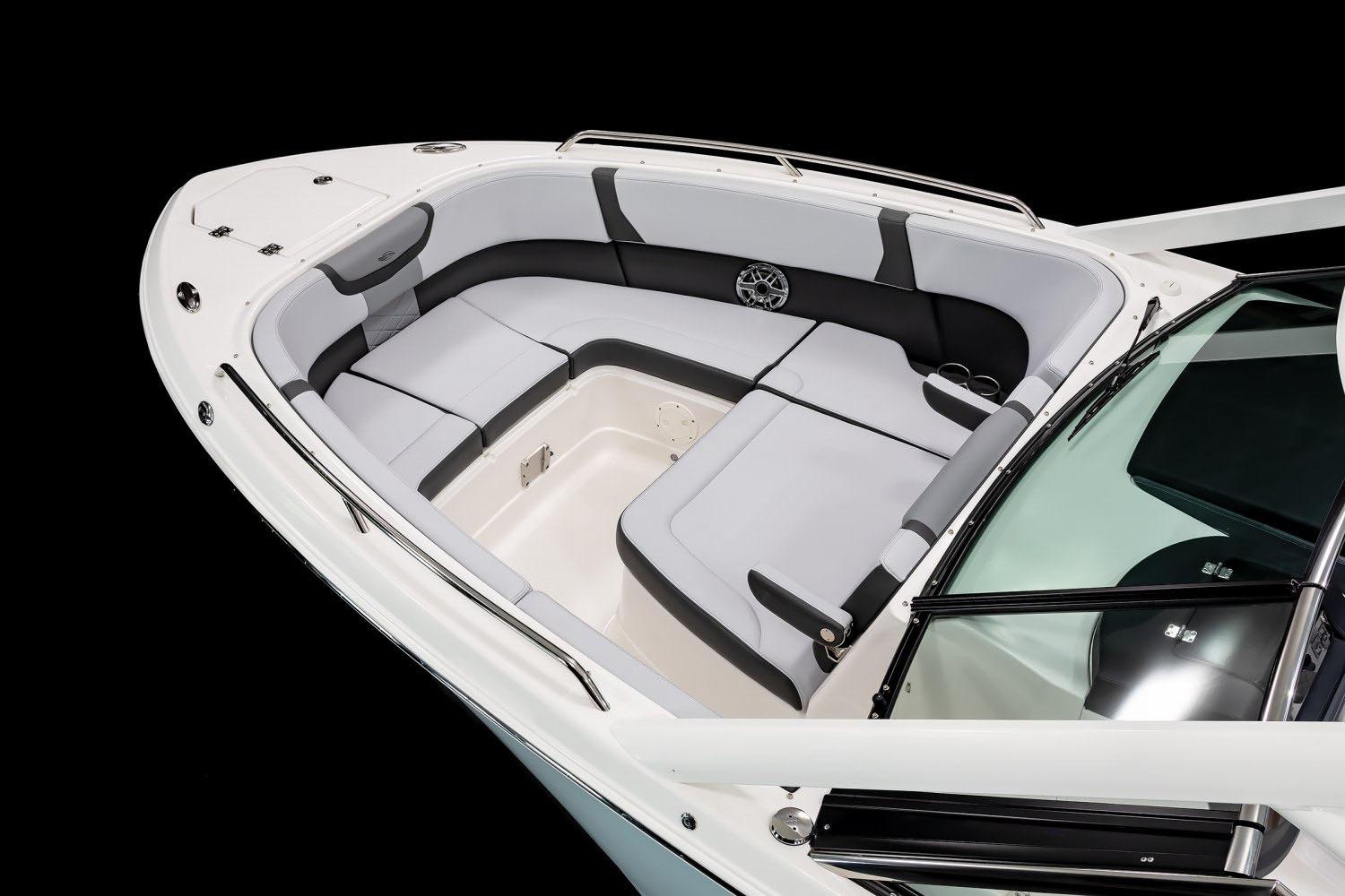 Manufacturer Provided Image: 2025 Chaparral 280 OSX boat interior with sleek seating and modern design.