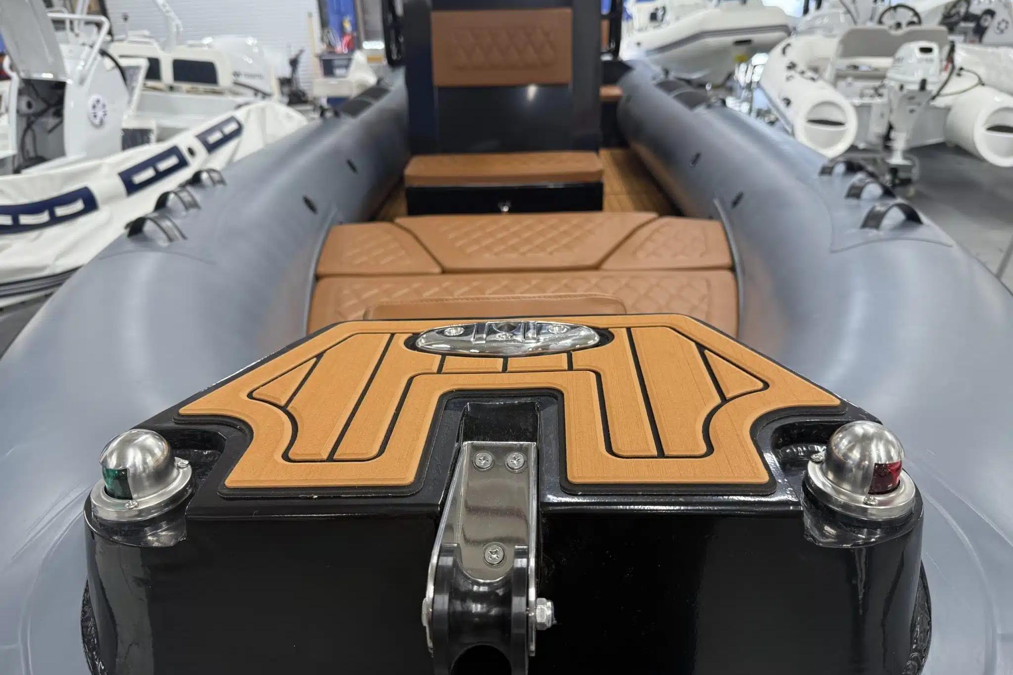 2026 East Marine 700 boat interior with sleek design and modern features.