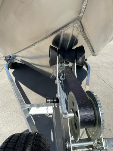 2025 Spartan 185 Astoria boat trailer with winch and roller system.