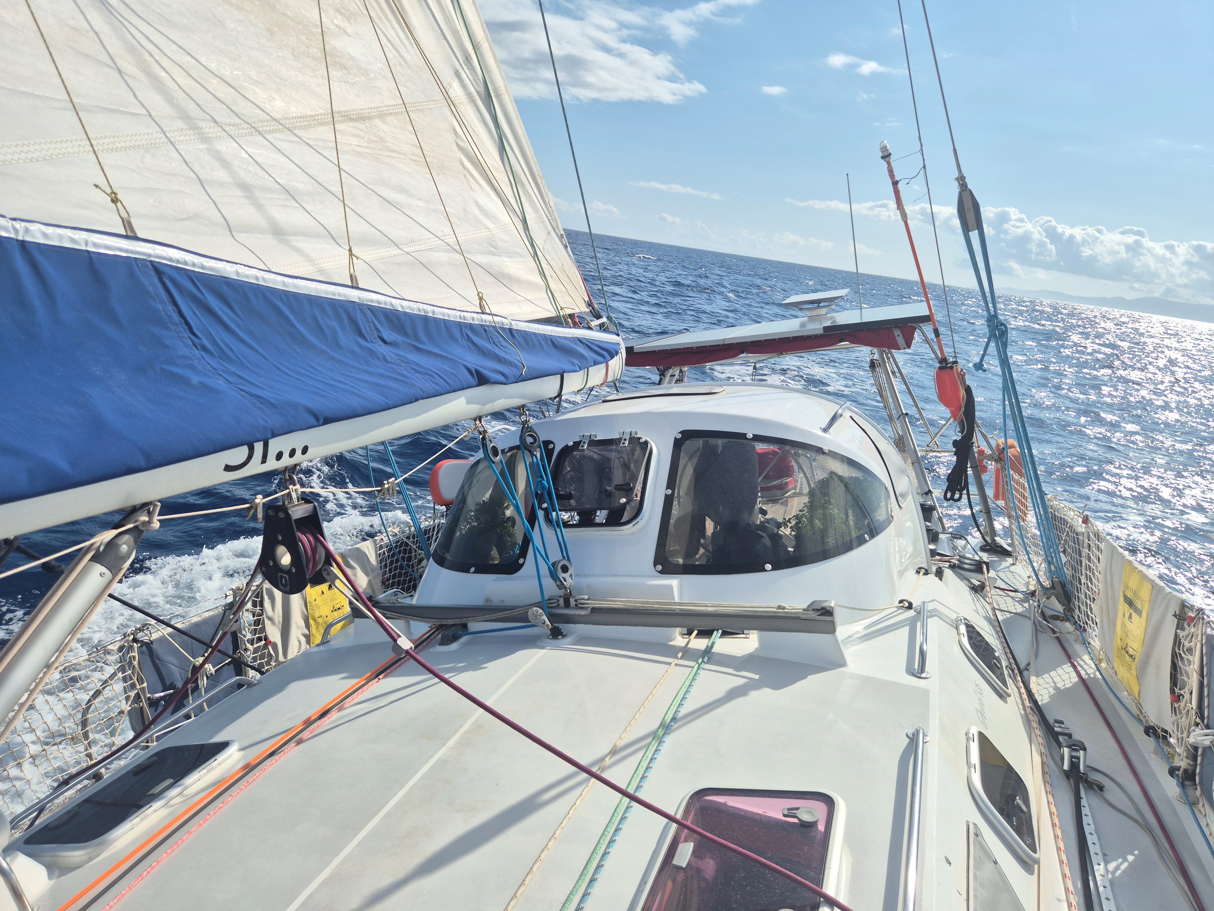 from bow looking aft