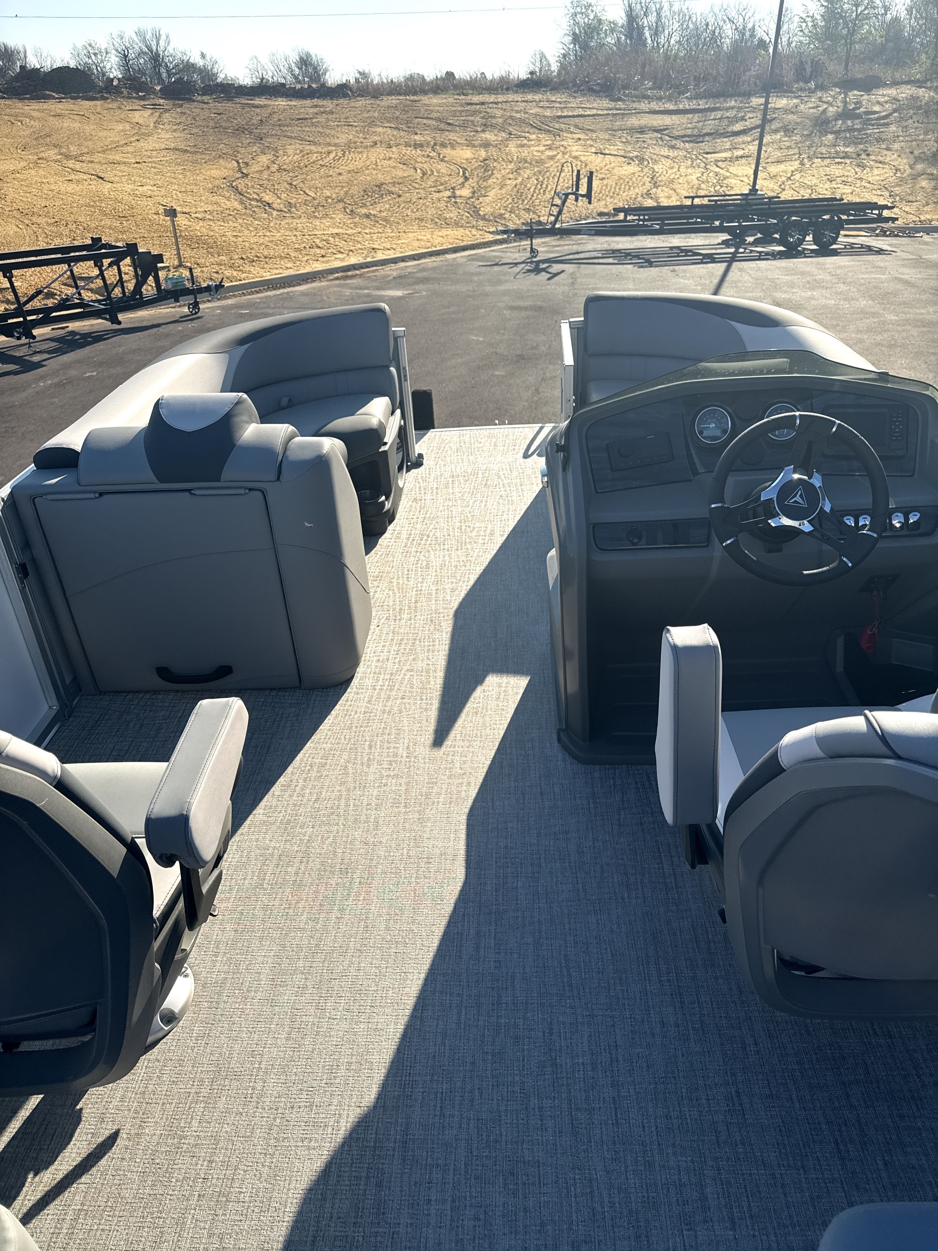 Interior of 2026 Tahoe LTZ Quad Lounge Shift boat.