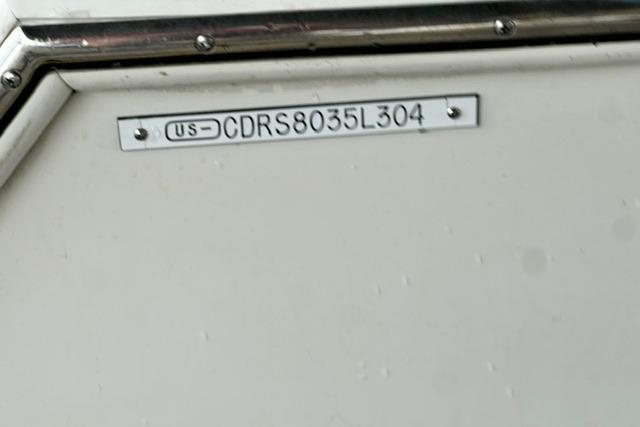 2004 Carver 360 Mariner boat identification plate with serial number CDRS8035L304.