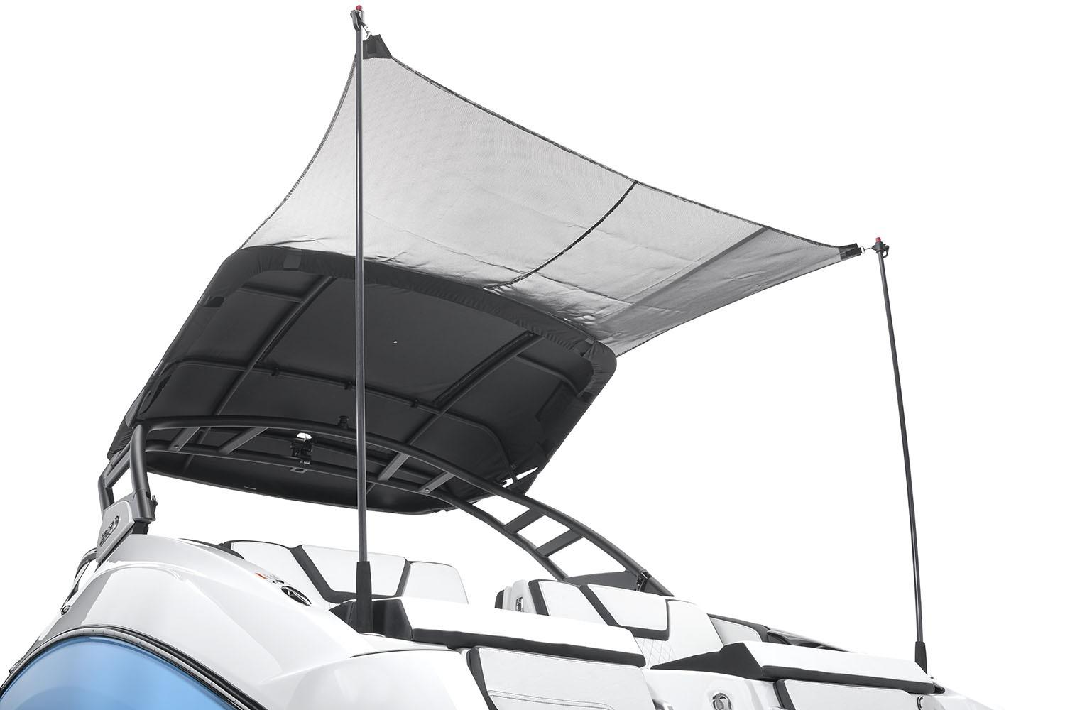 Manufacturer Provided Image: 2026 Yamaha Boats 252SE with extended canopy and sleek design.