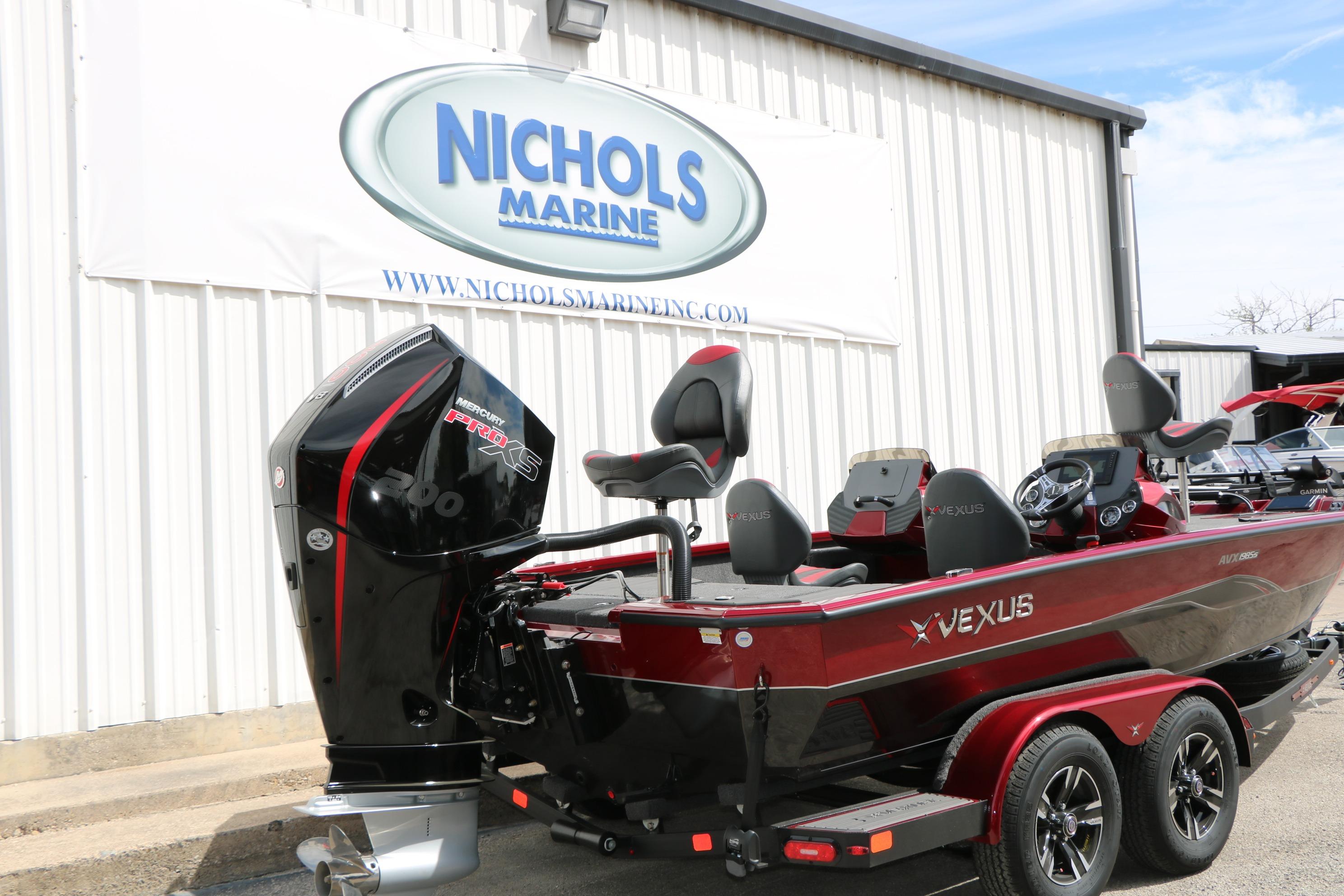 2026 Vexus AVX 1985s boat with Mercury Pro XS engine at Nichols Marine.