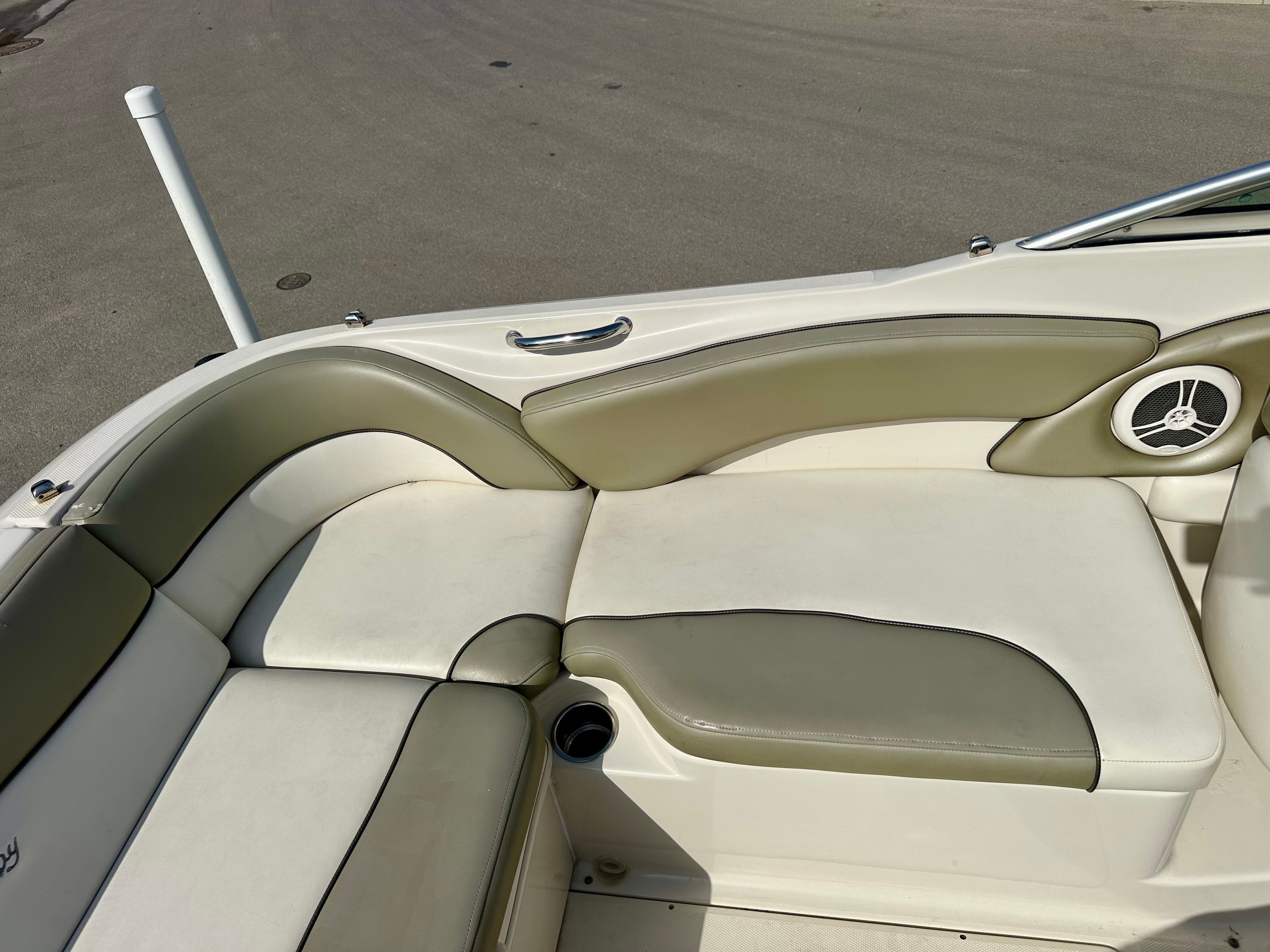 Interior of a 2006 Sea Ray 240 Sundeck boat.