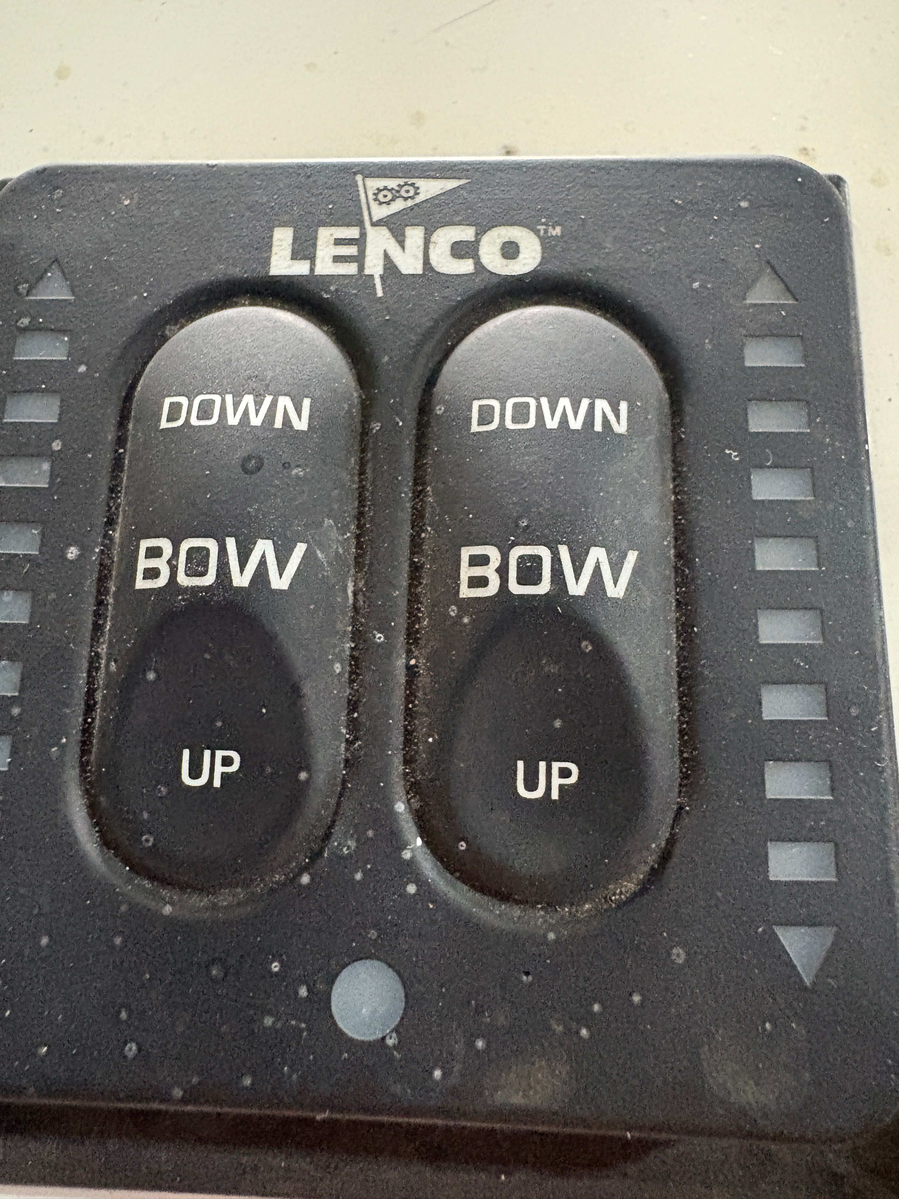 Lenco control panel for 2002 Intrepid 322 Cuddy boat.