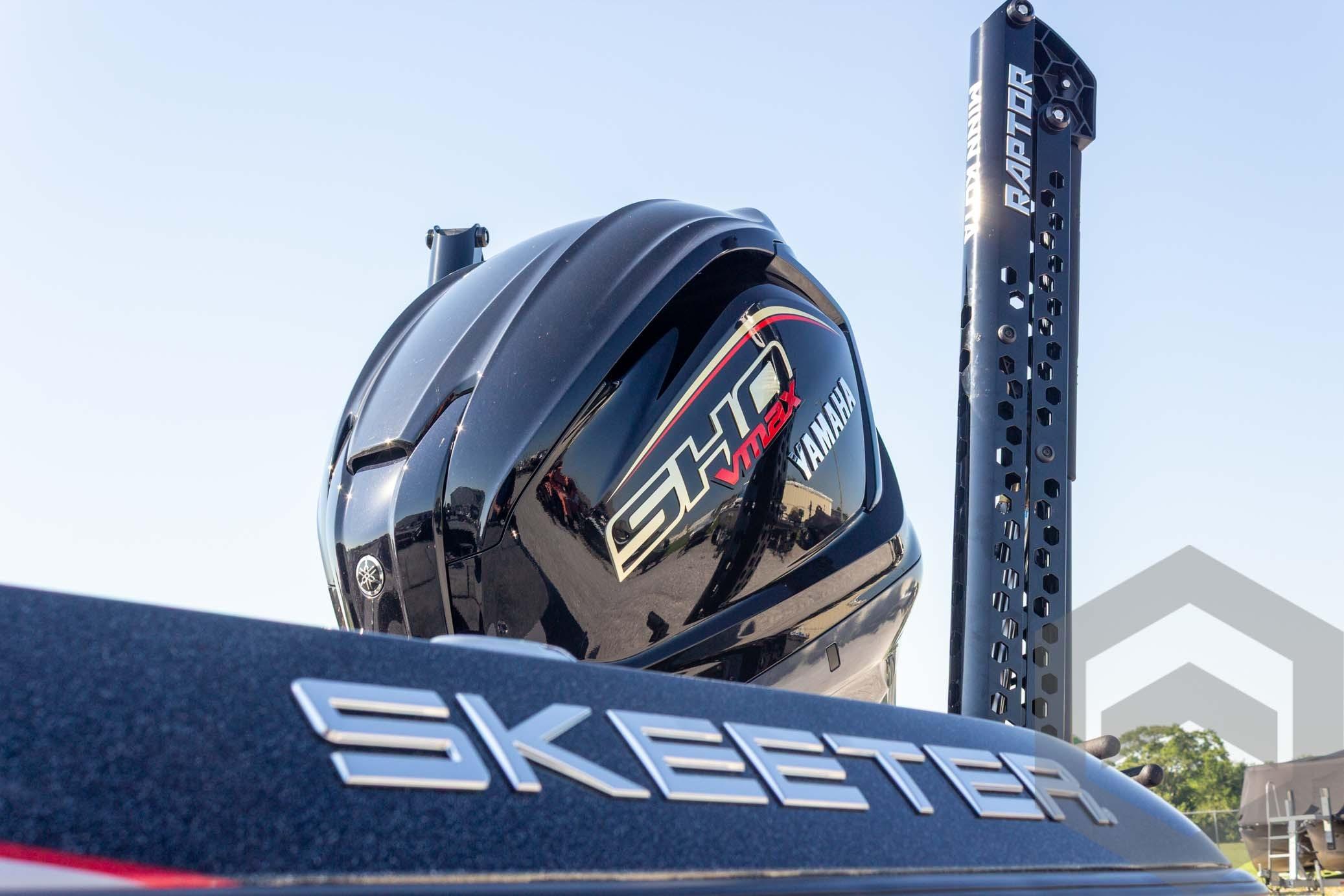 2026 Skeeter ZXE20 boat with Yamaha SHO VMAX engine and Raptor anchor system.