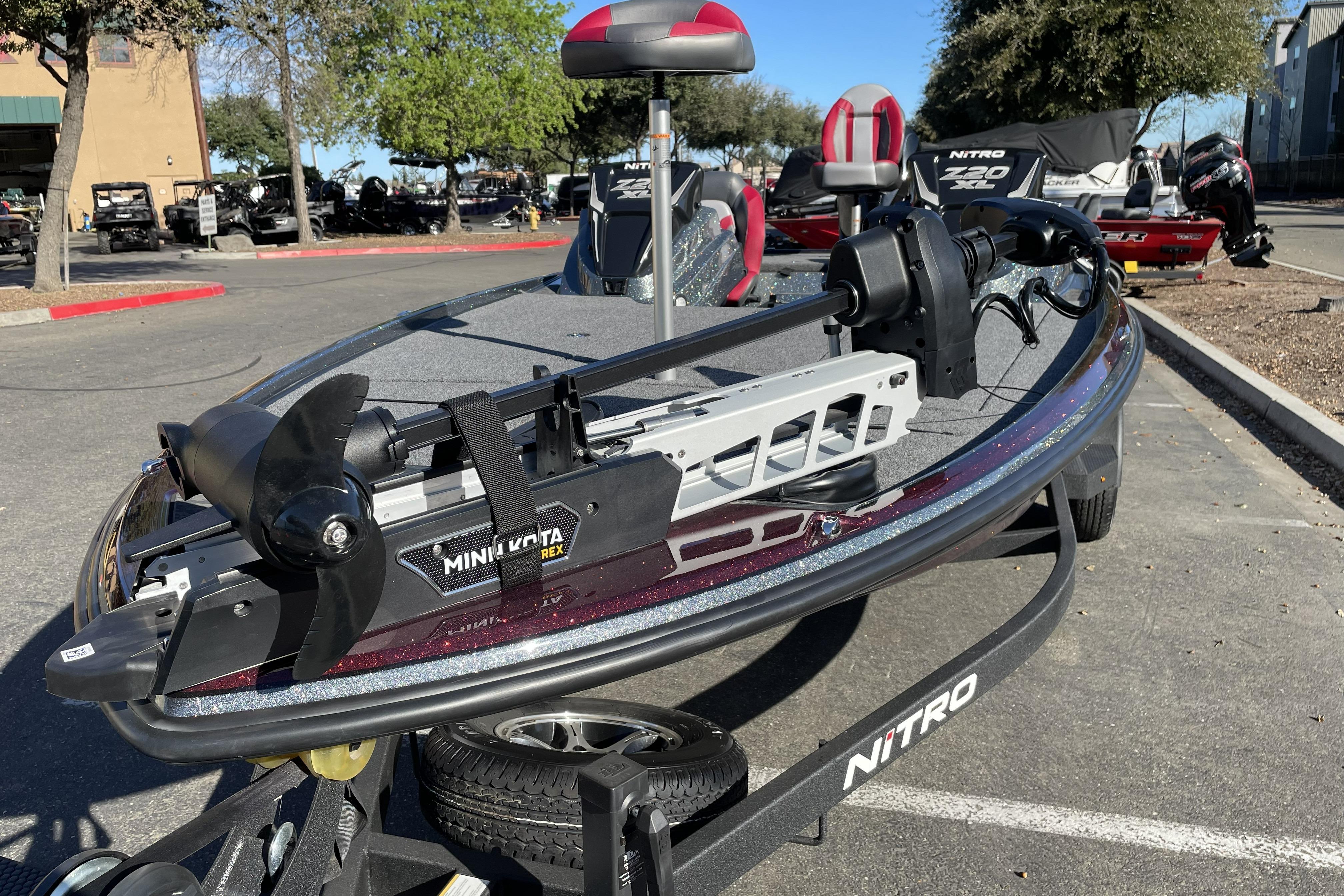 2026 Nitro Z20 XL boat with Minn Kota motor.