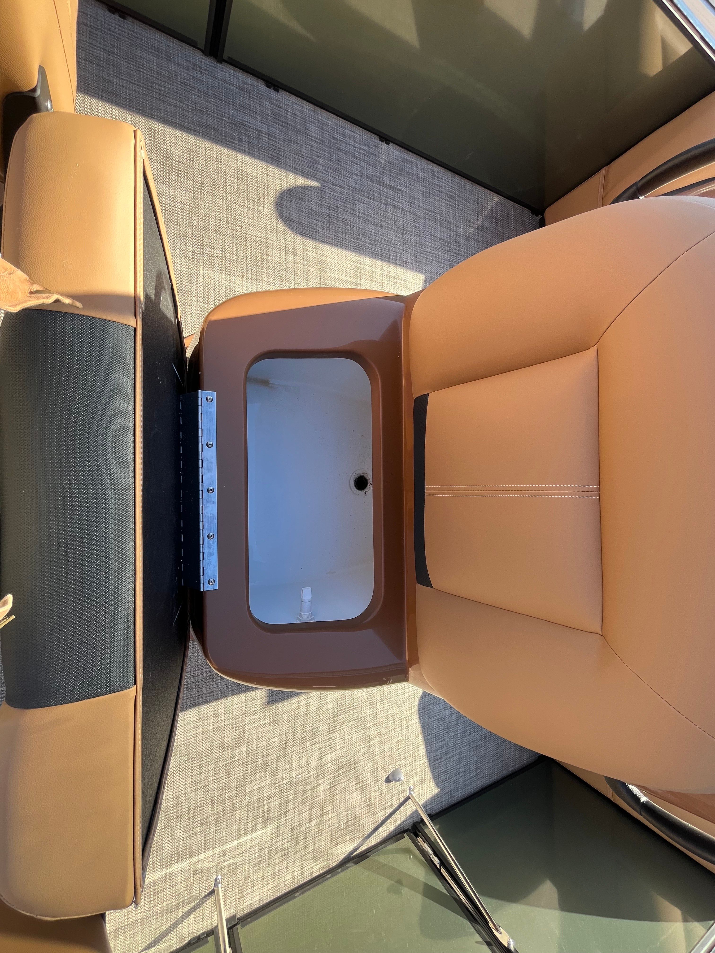 Interior of the 2026 Landau Alure 21CC Fish boat.
