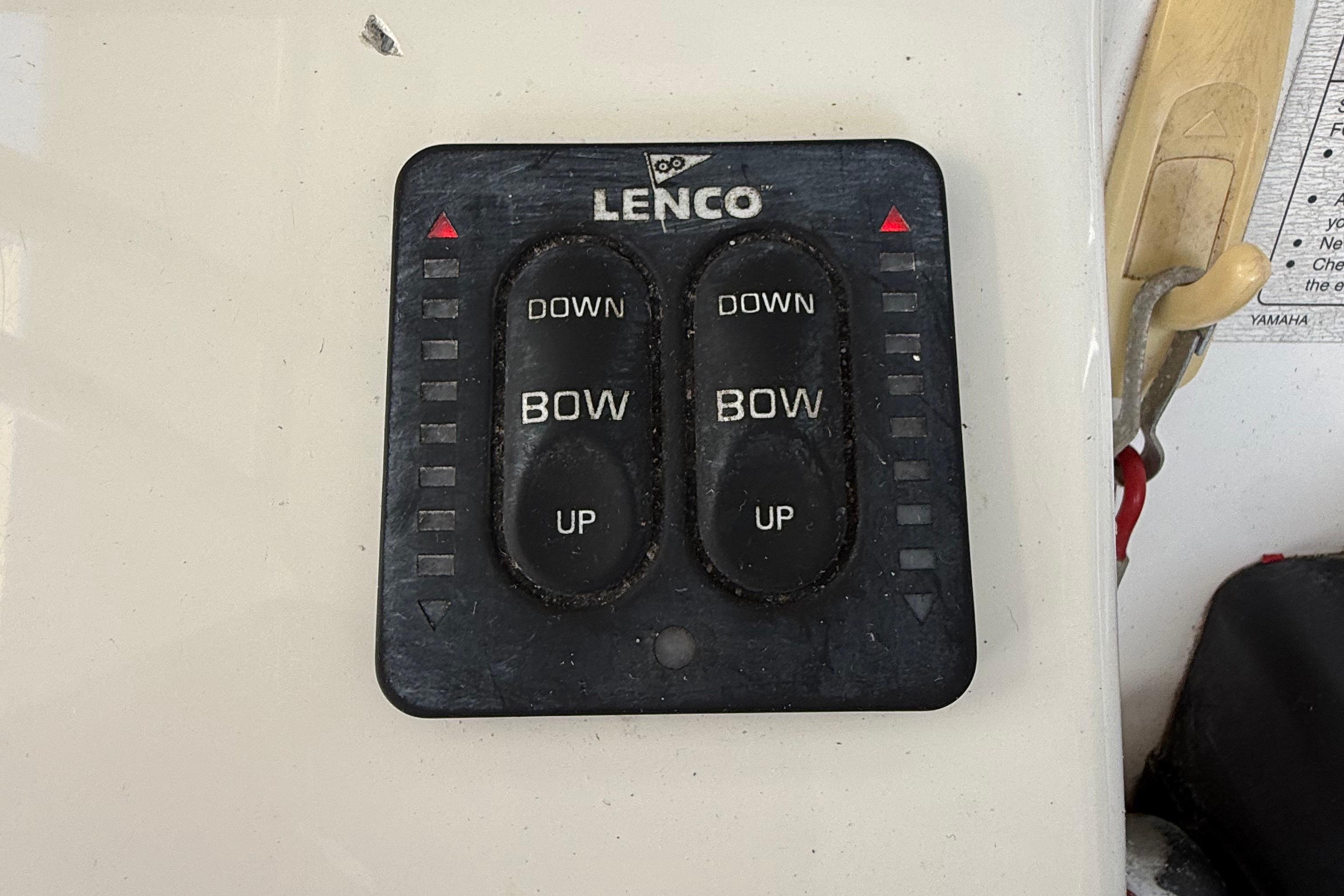 Lenco trim tab control panel on 2008 Century 2901 Center Console boat.