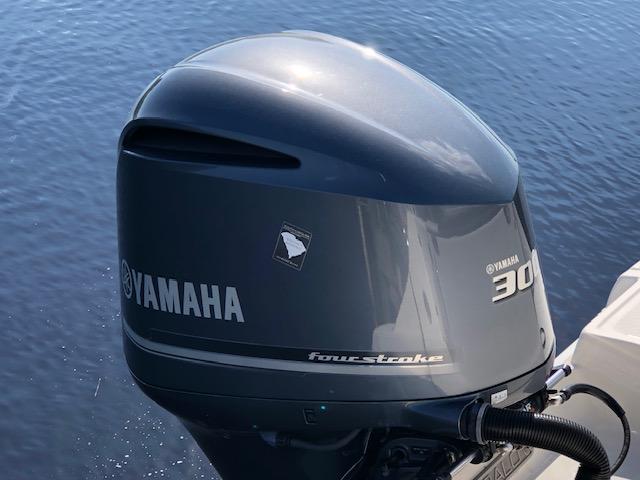 Yamaha 300 outboard motor on 2022 Robalo R242 Center Console boat.