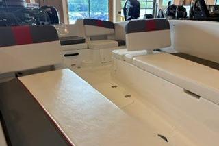 2026 Tahoe T18 boat interior with spacious seating and modern design.