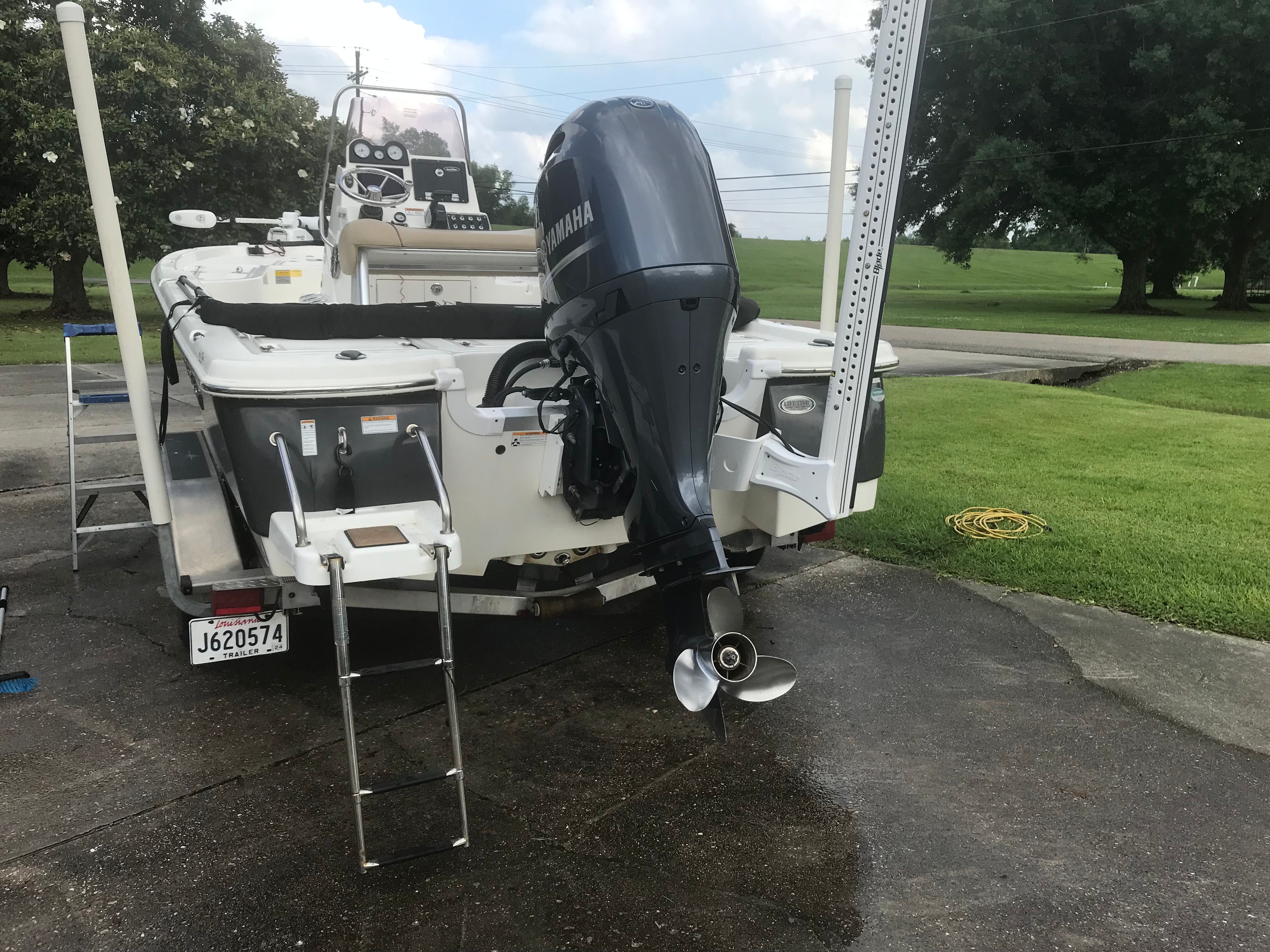 2020 NauticStar 215 XTS boat with Yamaha outboard motor.
