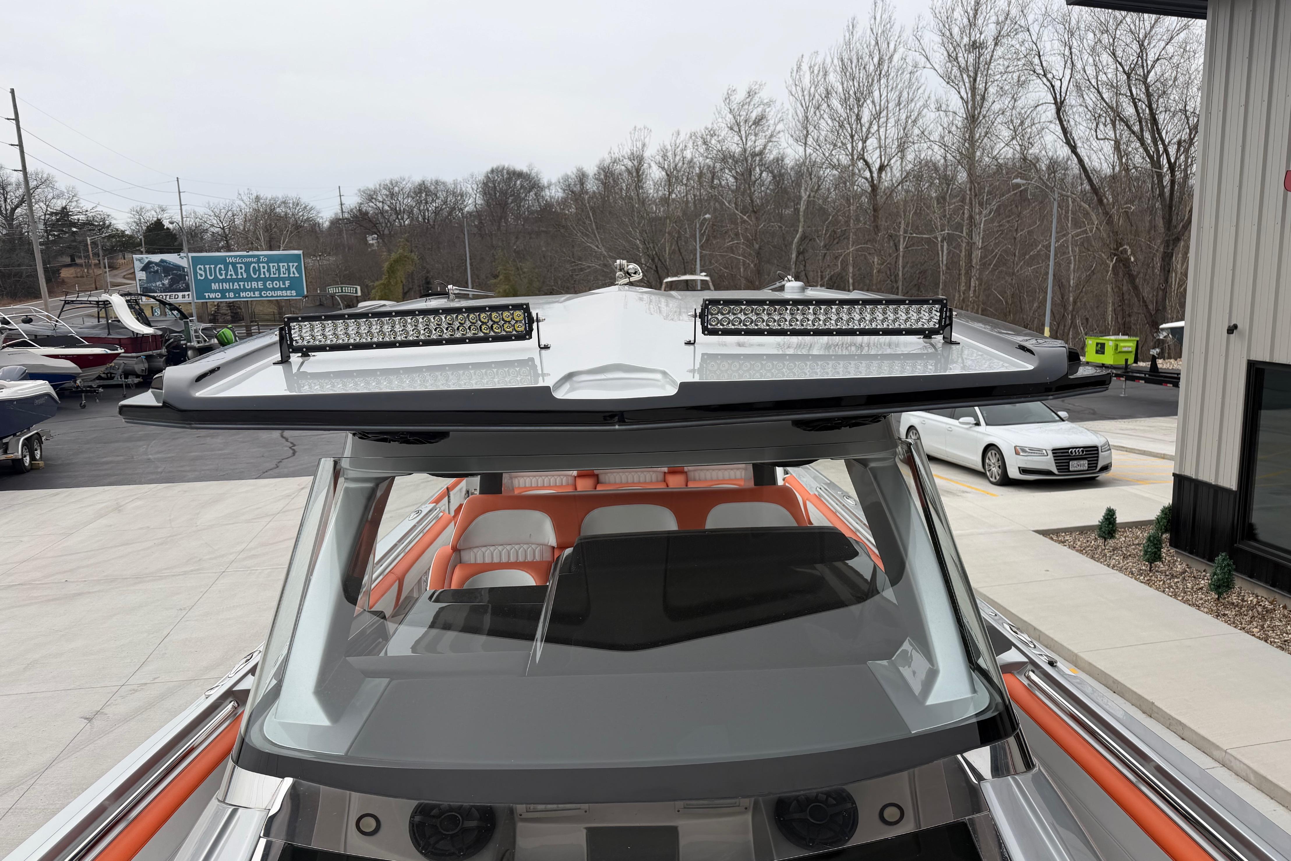 2024 Nor-Tech 500 Sport Center Console boat with sleek design and advanced lighting.