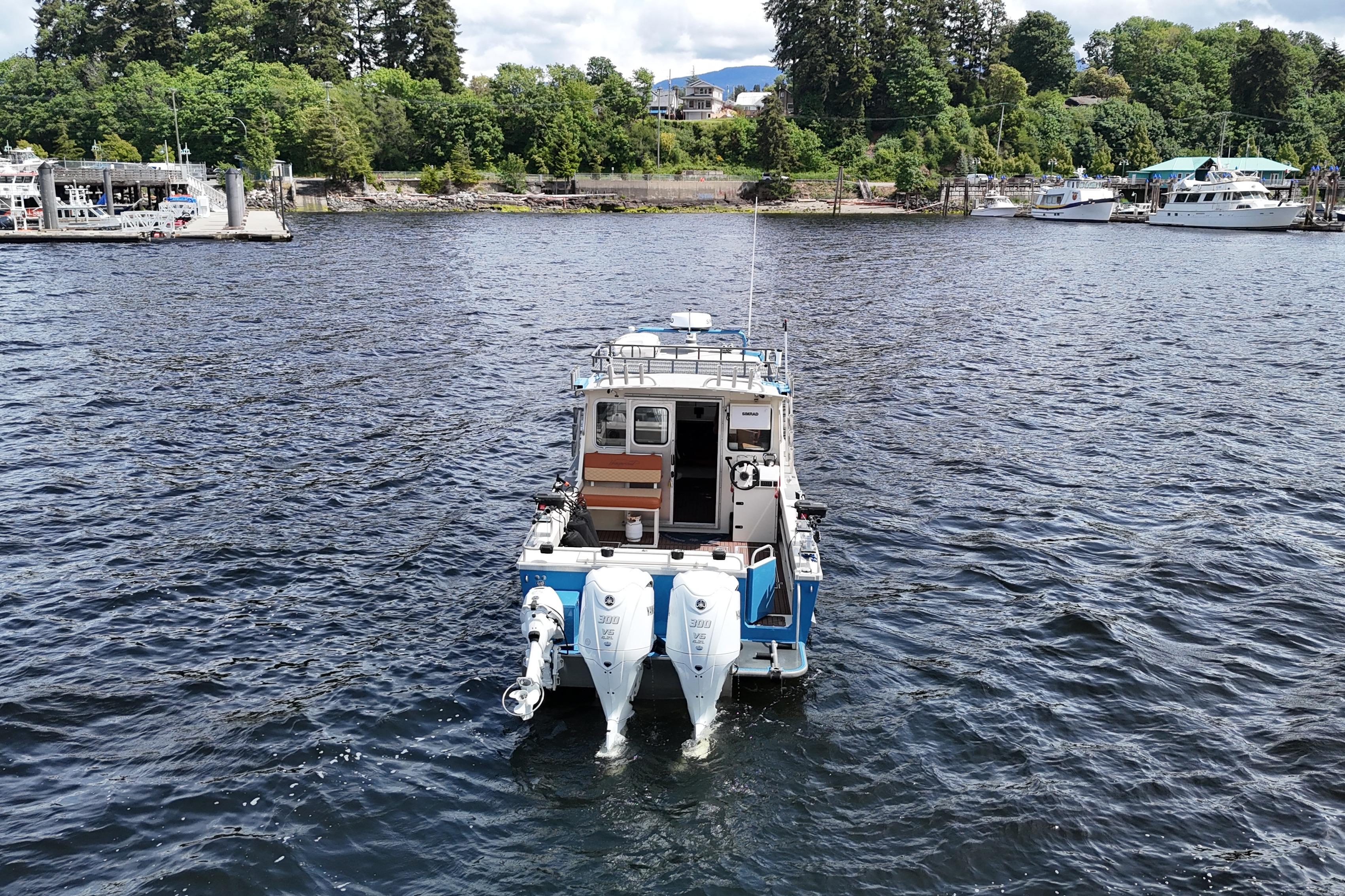 2022 North River Seahawk Offshore 2900SXL on calm waters.