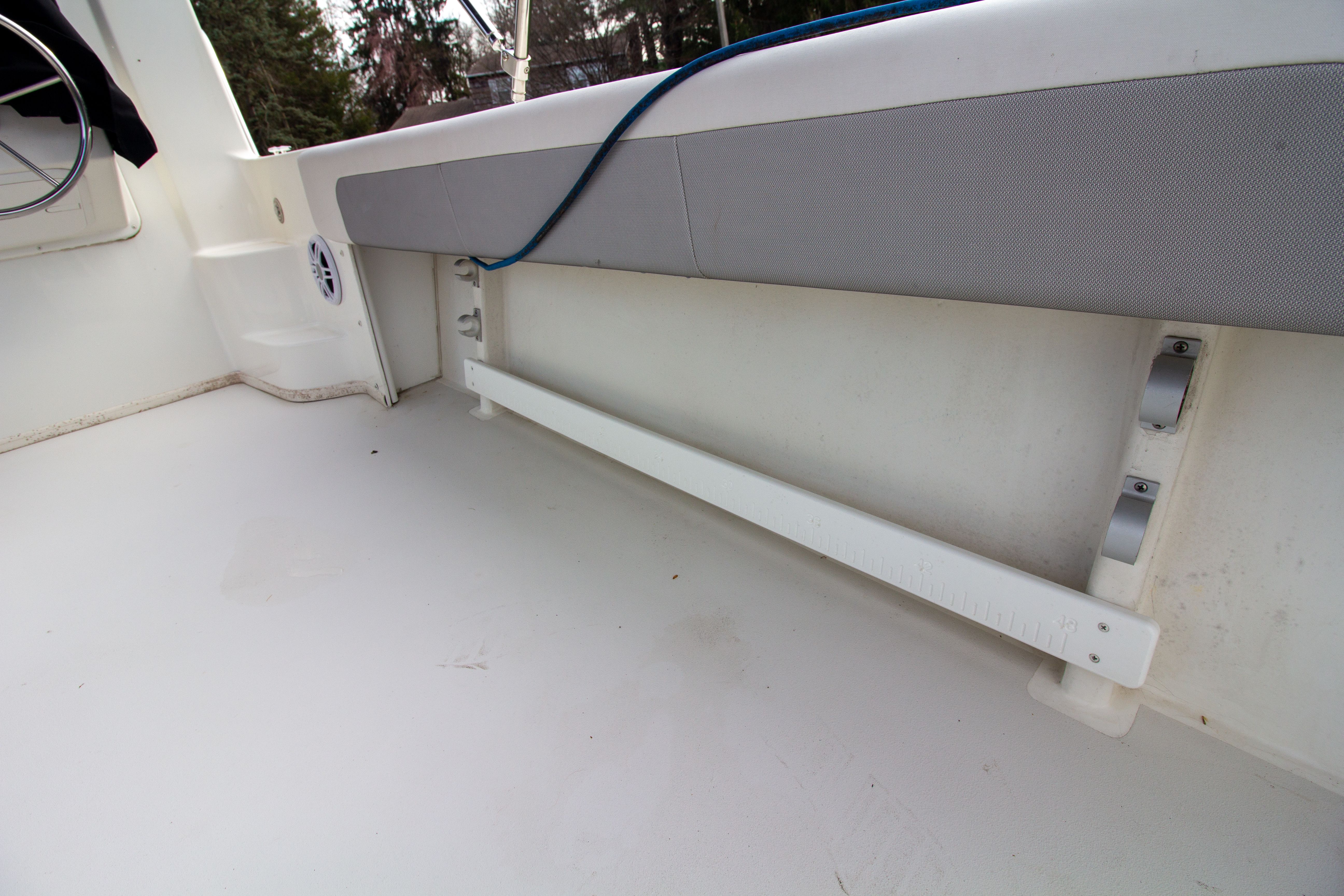 Interior of Parker 2520 XLD Sport Cabin boat, year 2022.