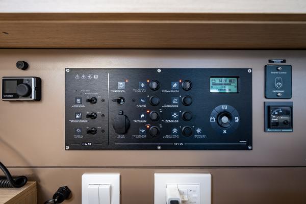Control panel of Beneteau Oceanis 38.1, year 2021.