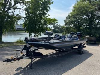 2025 Ranger RT198P boat parked by the lakeside.