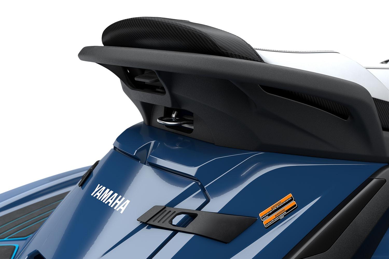 Manufacturer Provided Image: 2026 Yamaha WaveRunner FX HO, blue rear view, showcasing sleek design and branding.