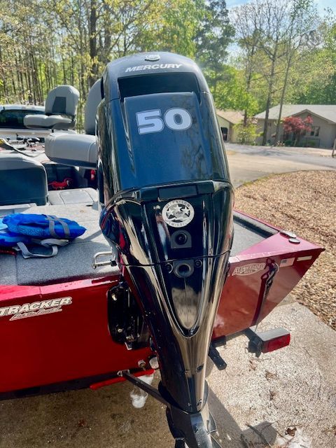 Bass Tracker Classic XL 2022 with Mercury 50 HP outboard motor.