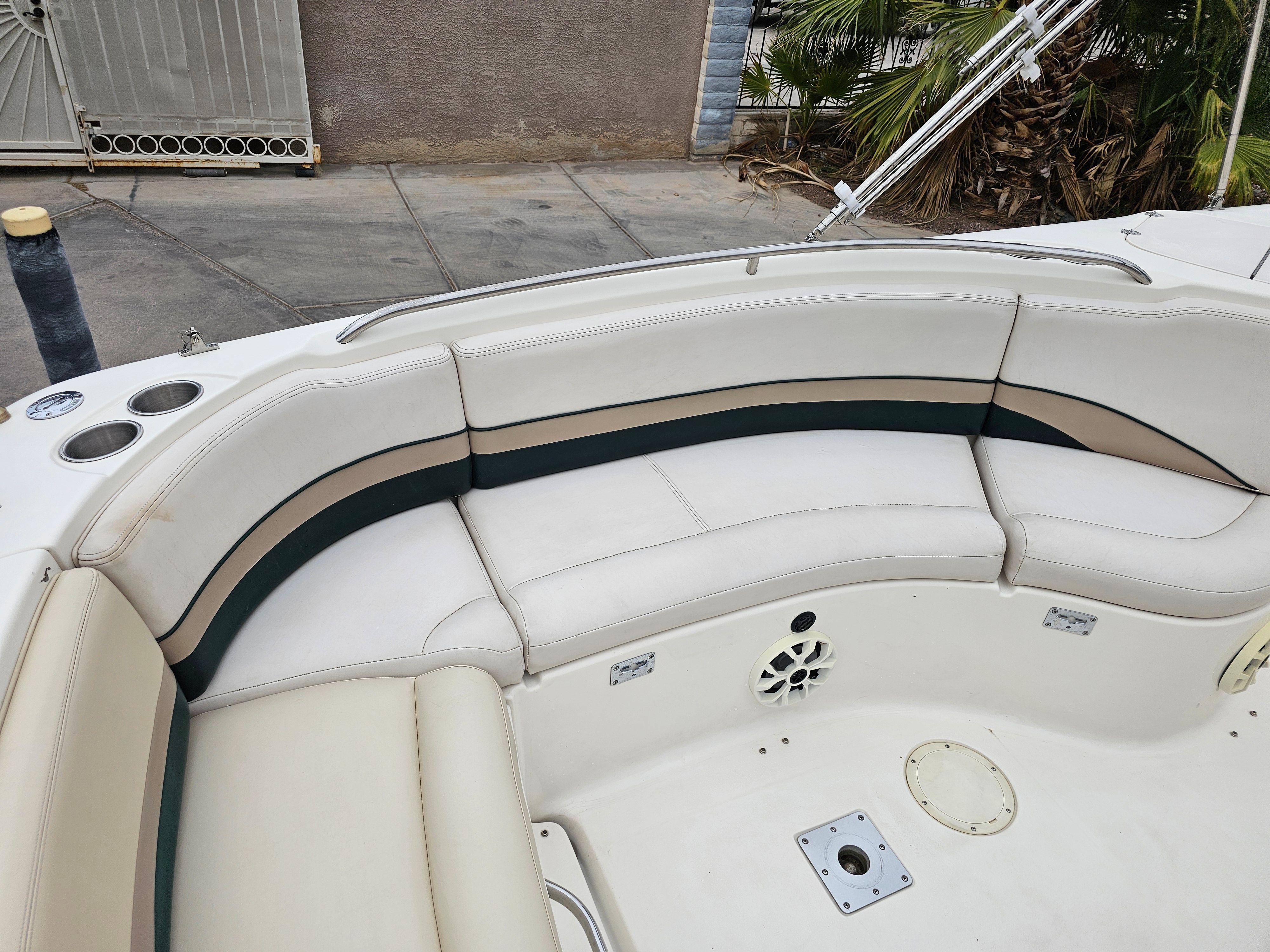 Interior of a 1998 Chaparral Sunesta 252 Special Edition boat.