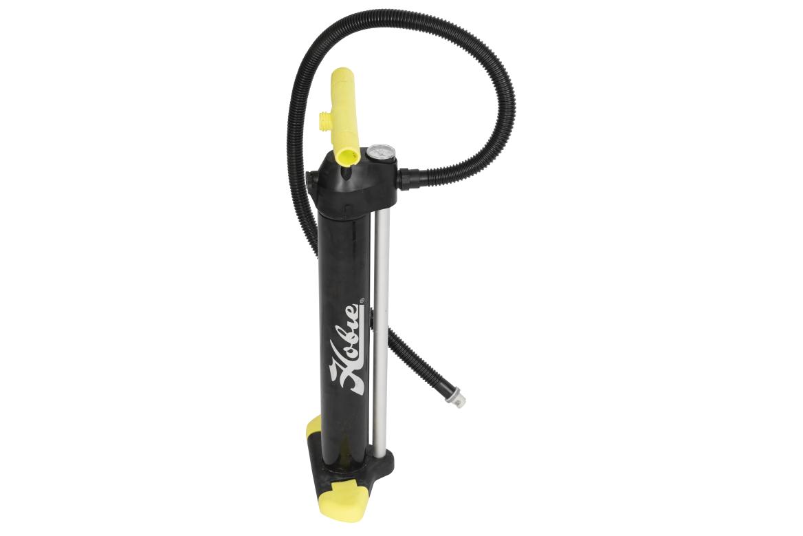 Hobie ITREK 11 2025 hand pump with yellow handle and black body.