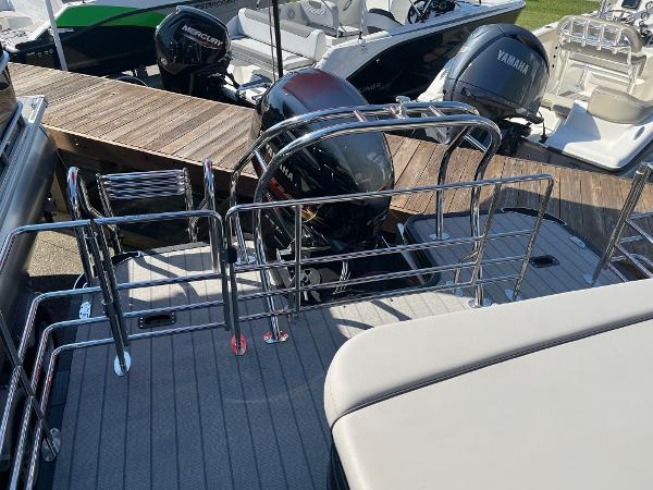 2024 Starcraft SLS 3 Q DH boat with Mercury and Yamaha outboard motors.