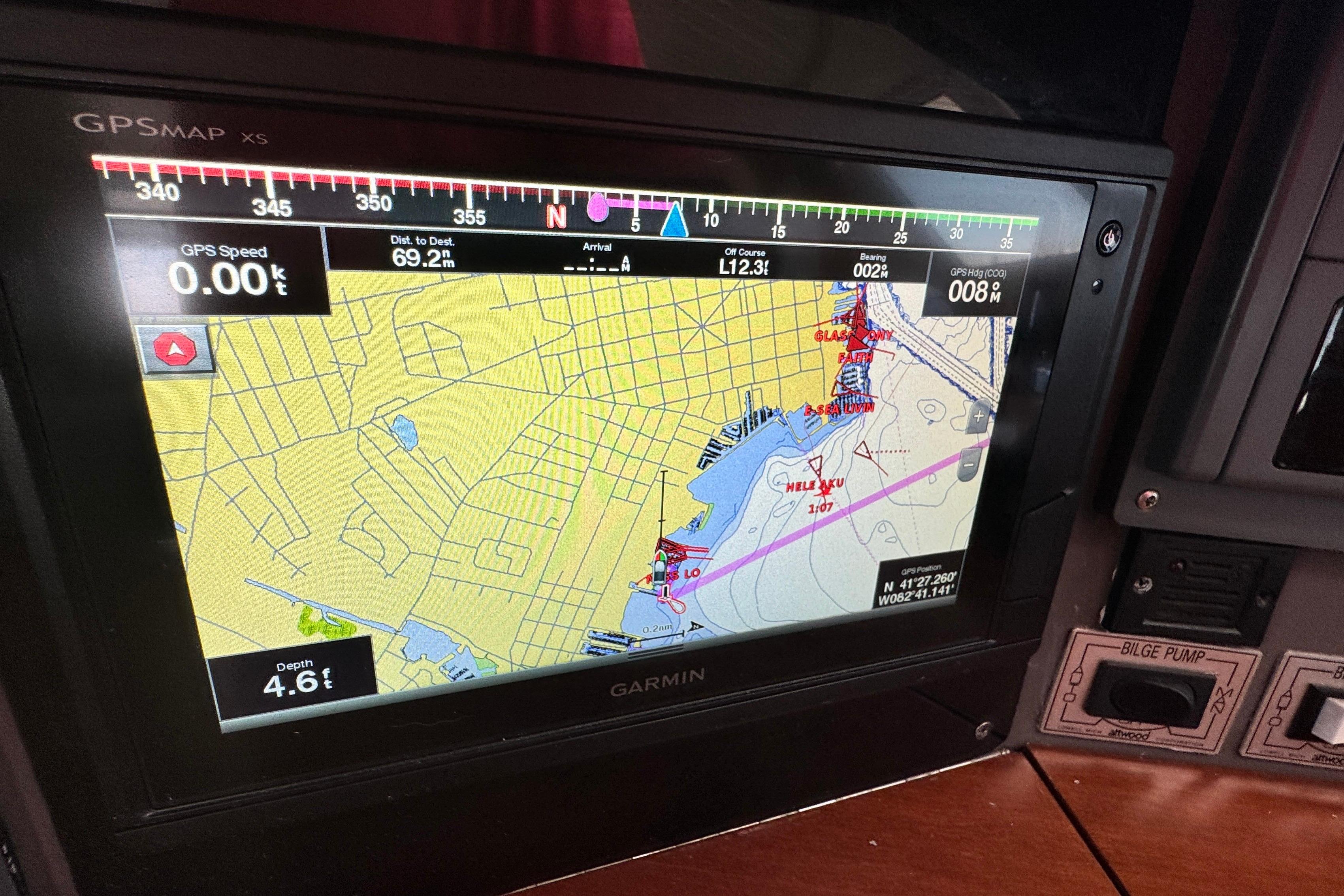 GPS display and Navigation Map