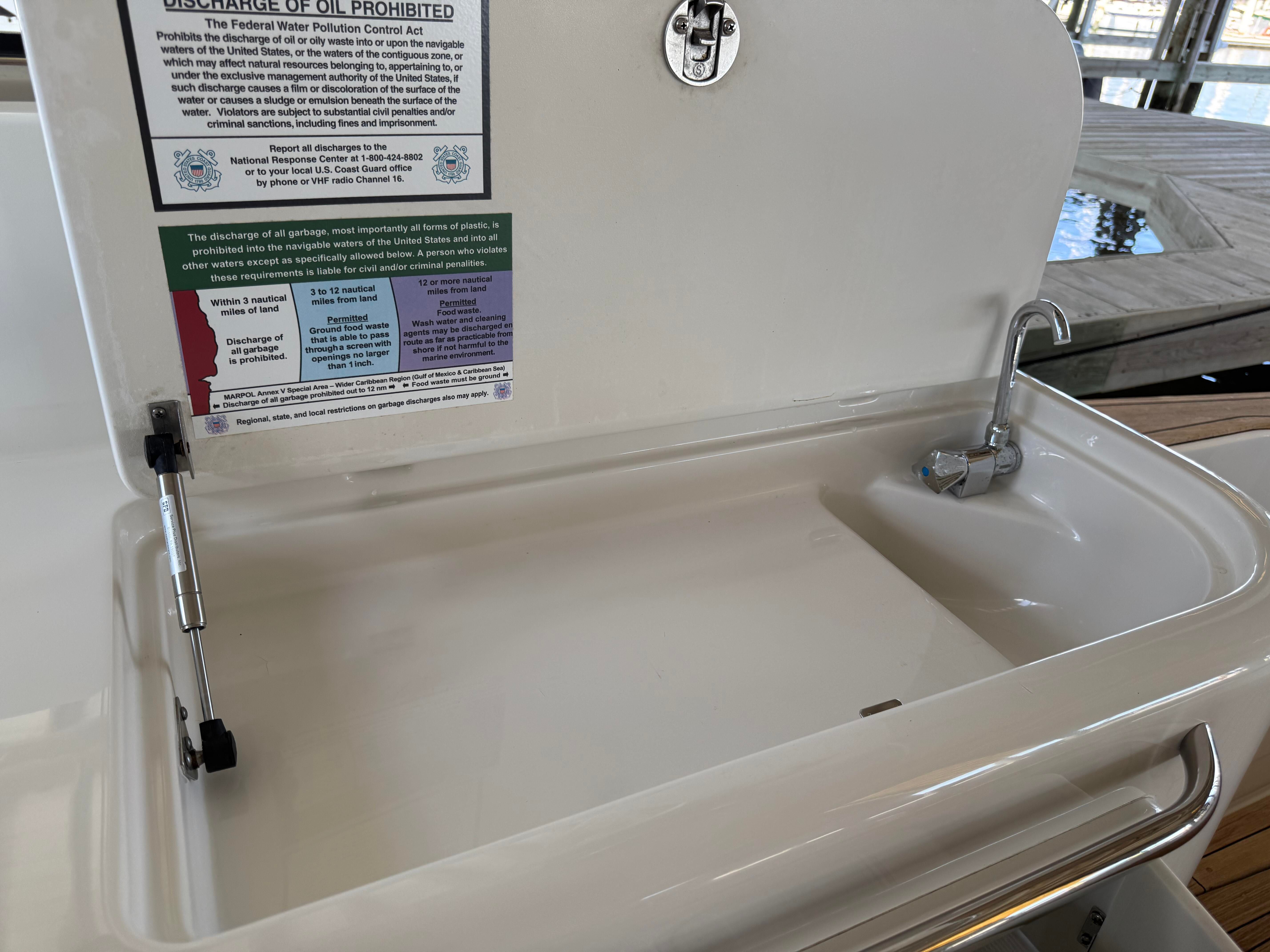 Sink on a 2007 Chris-Craft Roamer 40 boat.
